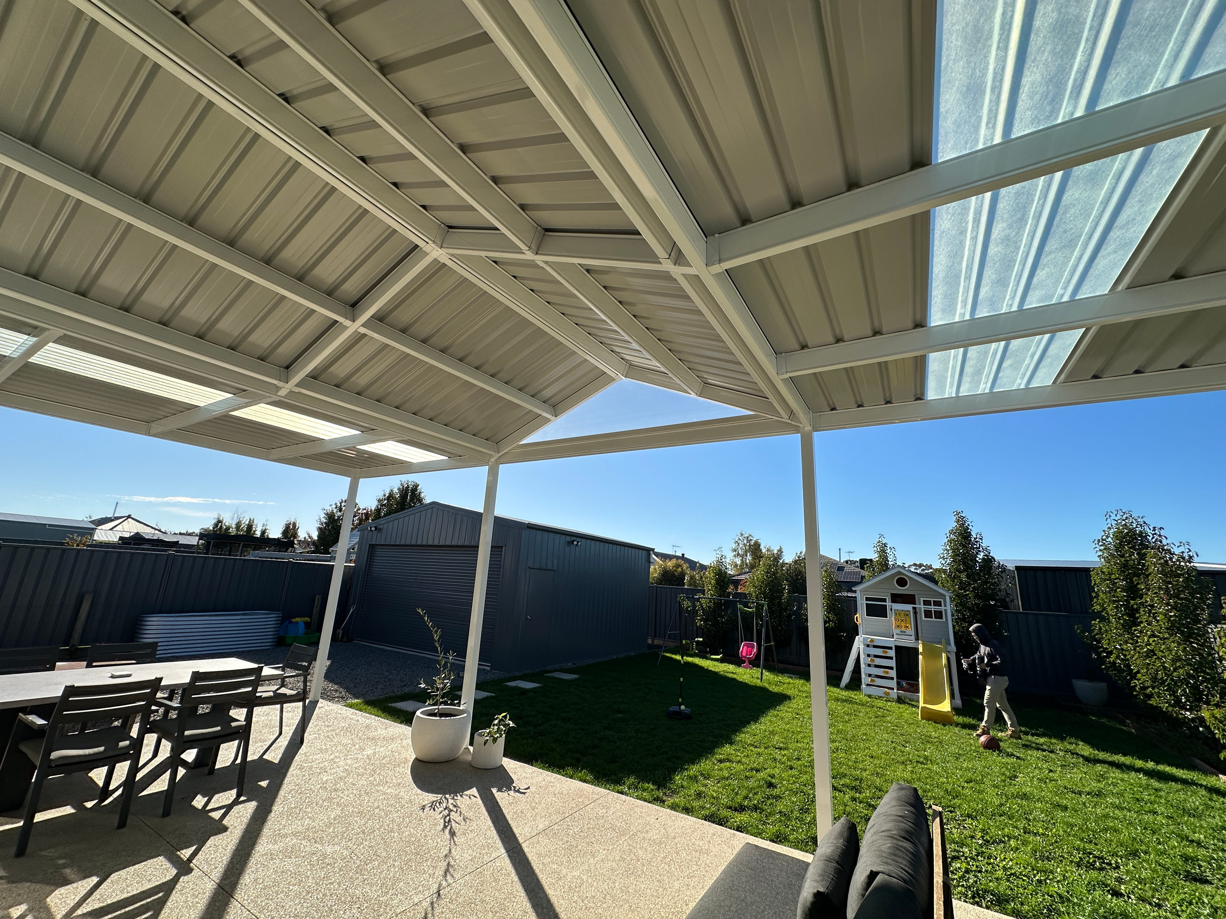 Colorbond Half Flat Half Gable in Riddells Creek After 3