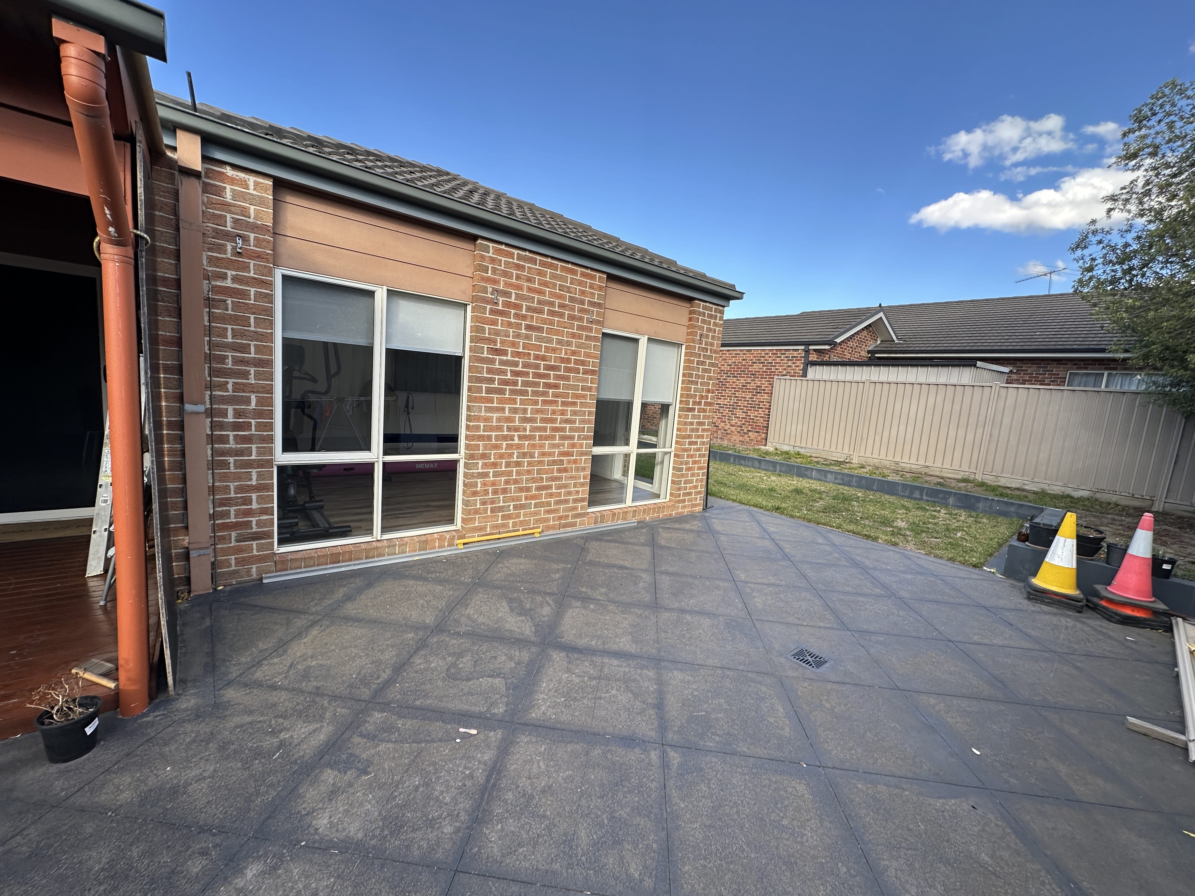 Colorbond Pergola in Epping Before 2