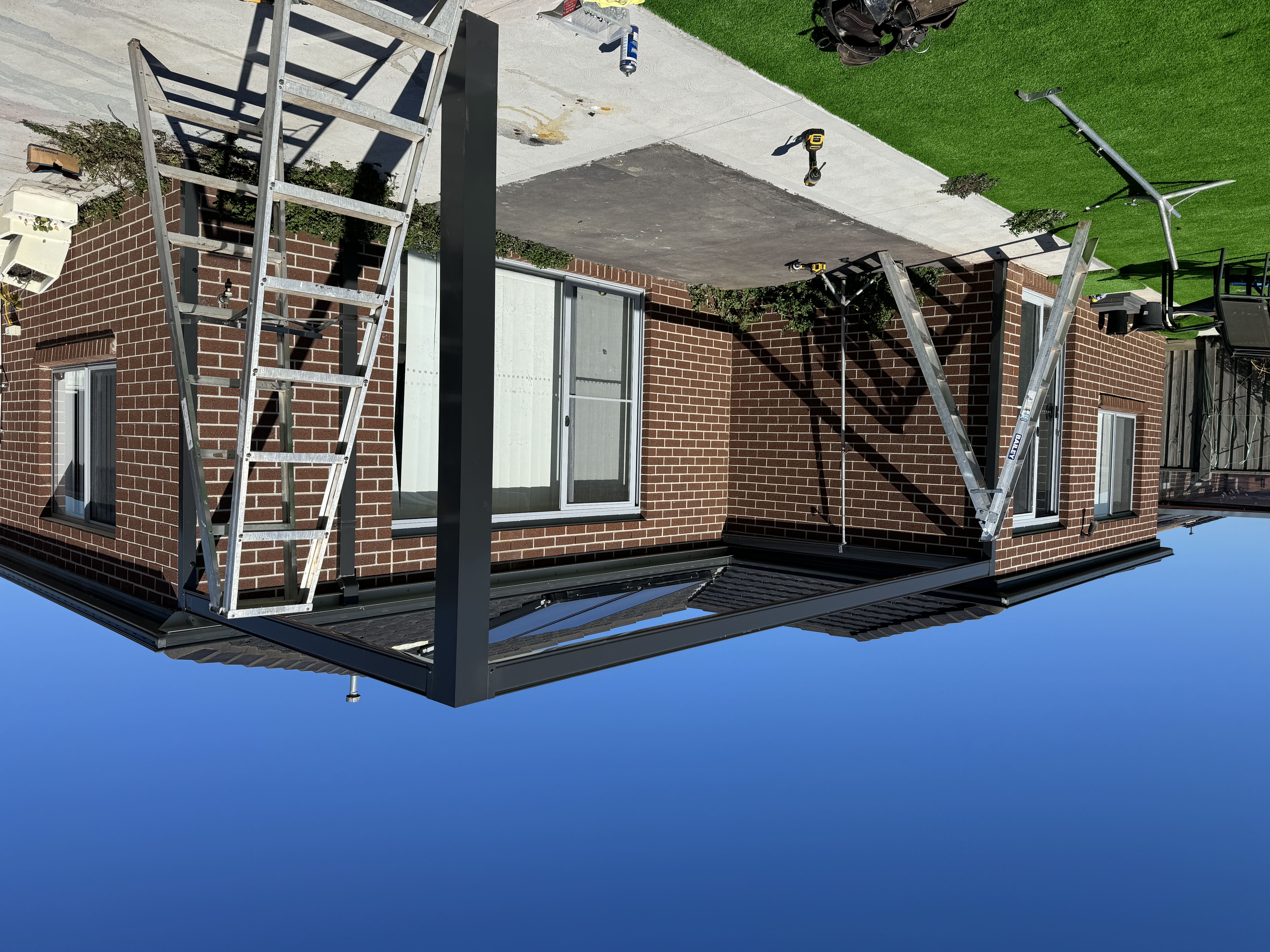 Insulated Sunroom with Bifold Door Before 2