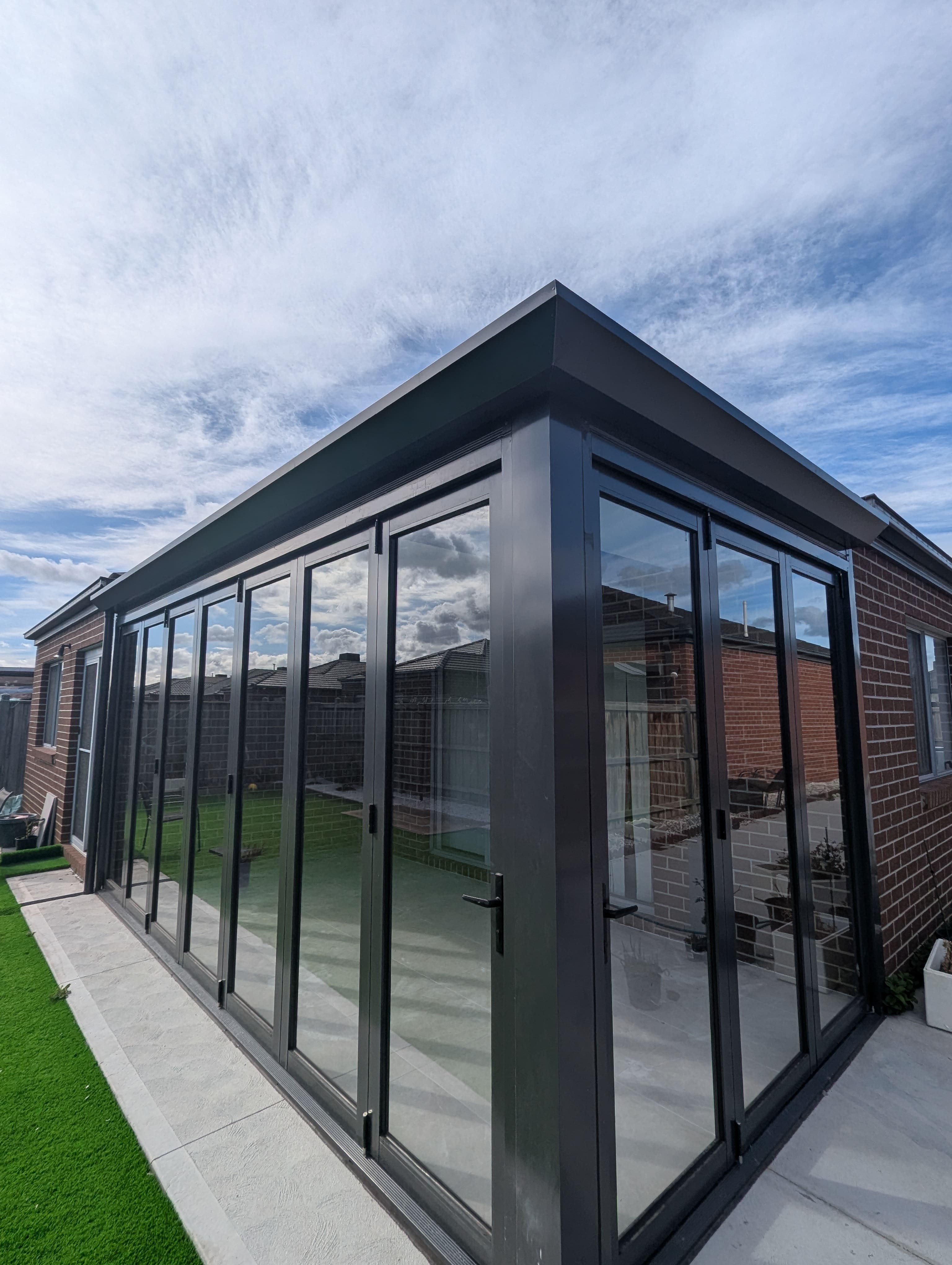 Insulated Sunroom with Bifold Door After 3