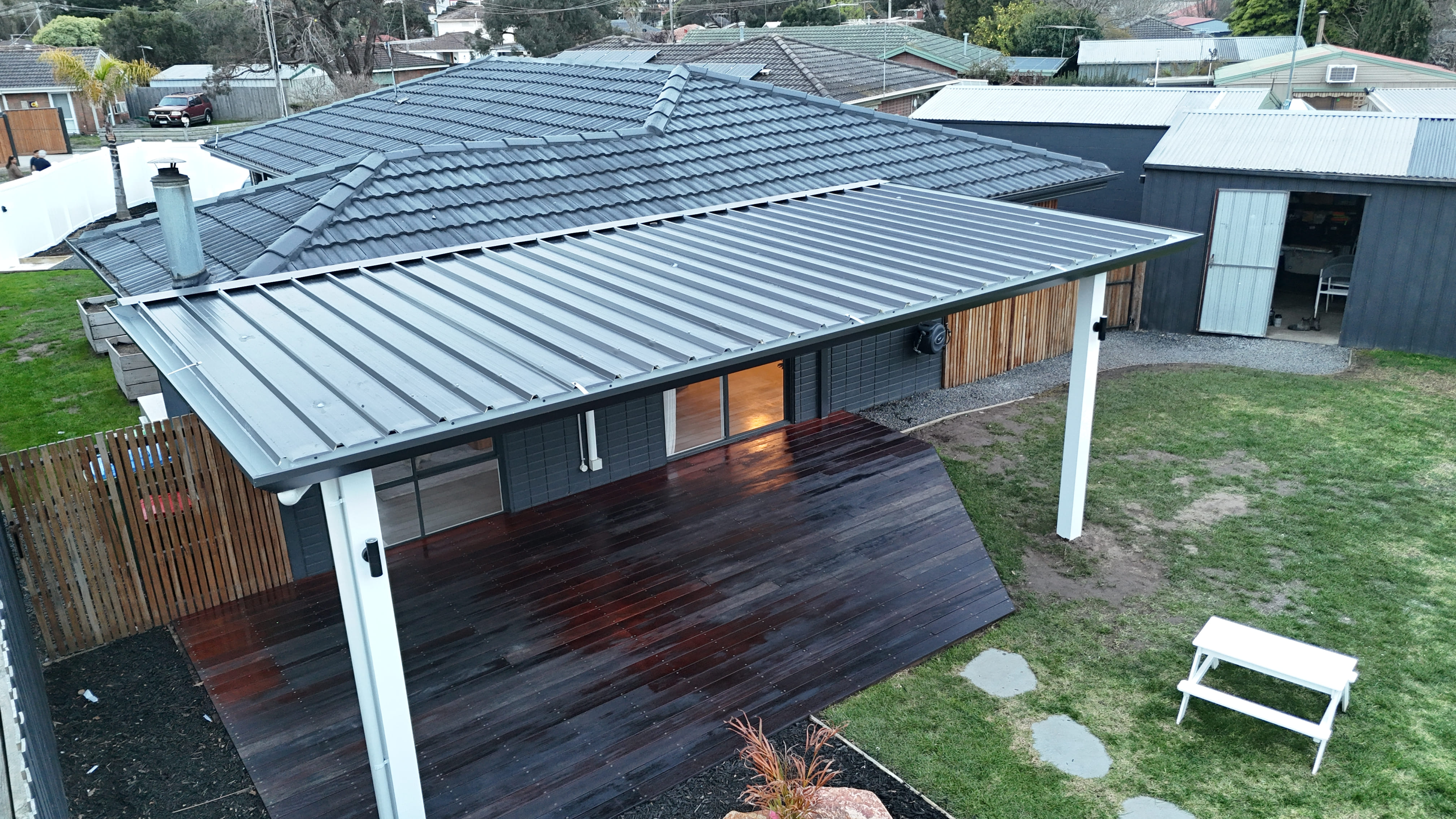 Custom Overhang Insulated Verandah in Mornington After 5