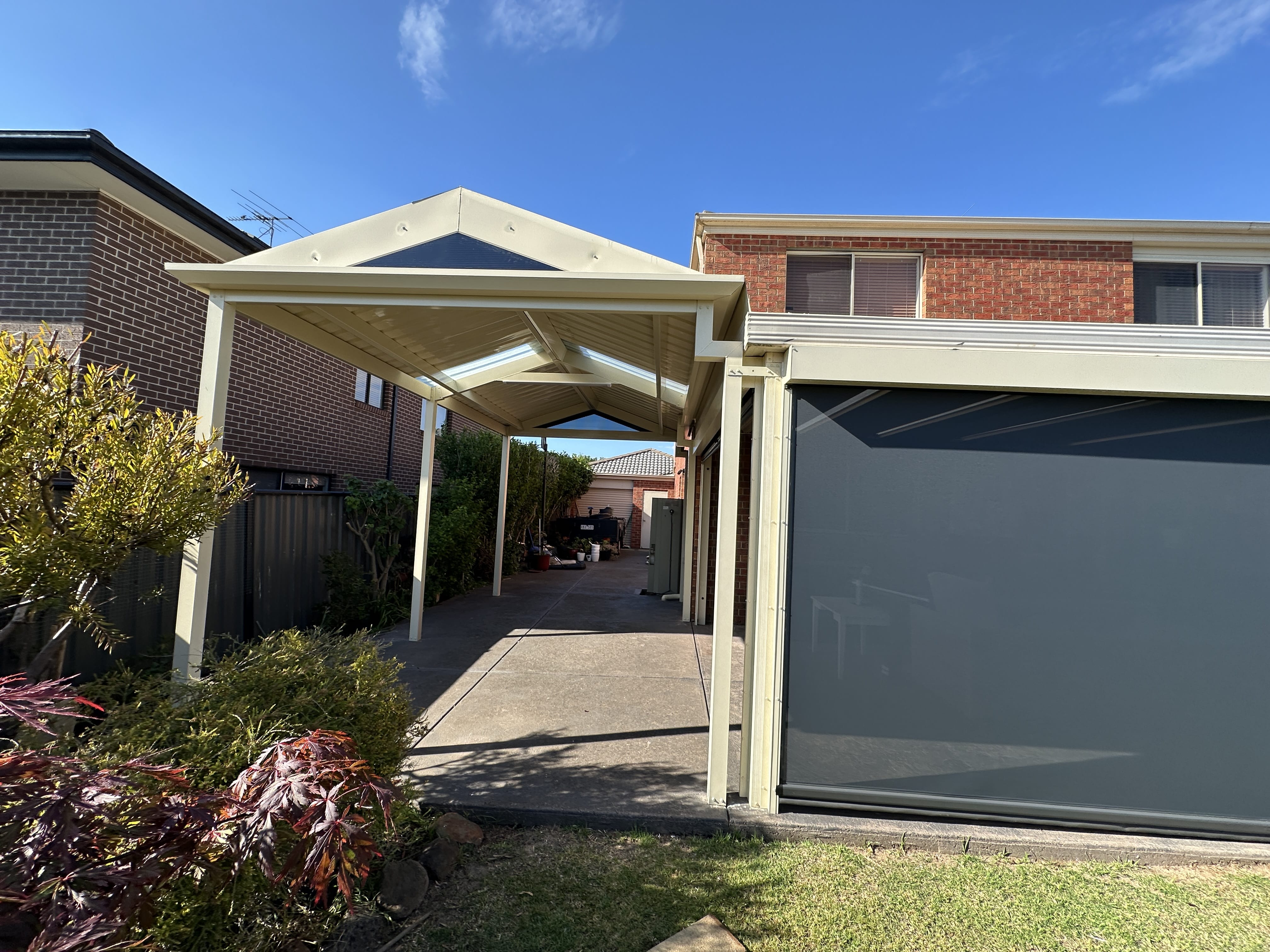 Gable Colorbond Pergola in Derrimut After 1