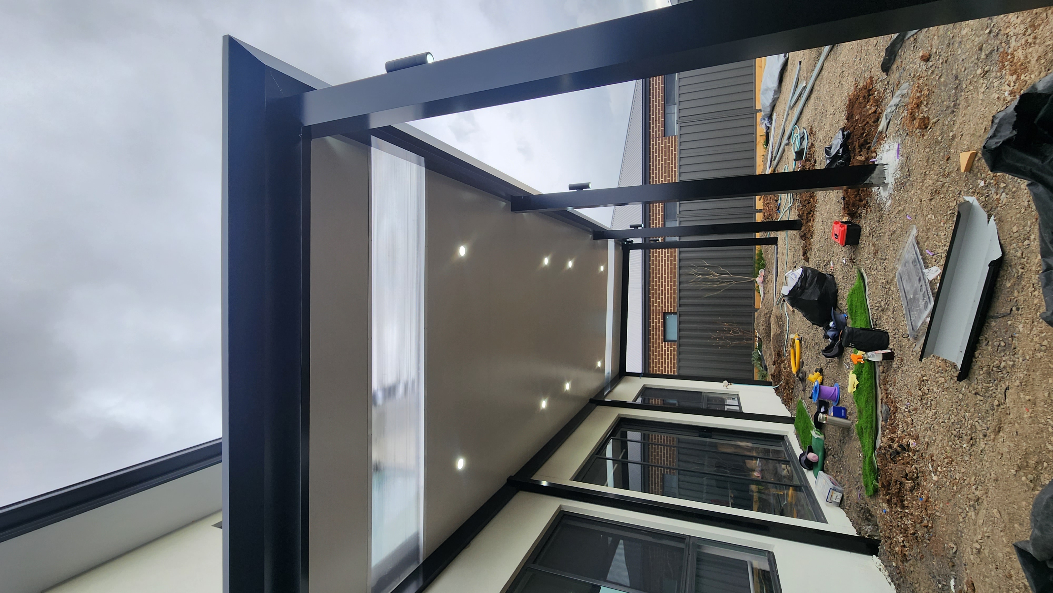 Insulated Patio Roof with skylight After 1