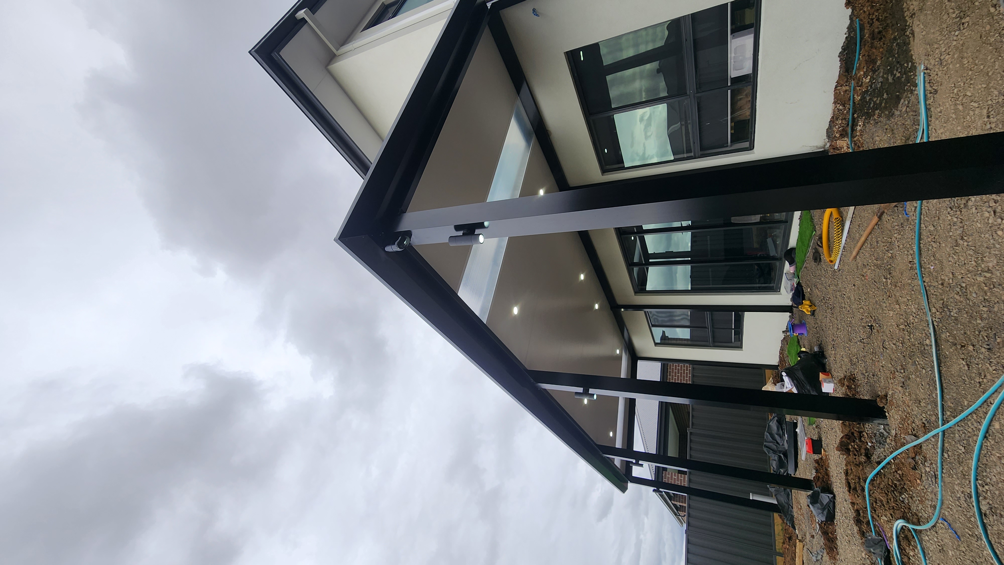 Insulated Patio Roof with skylight After 2