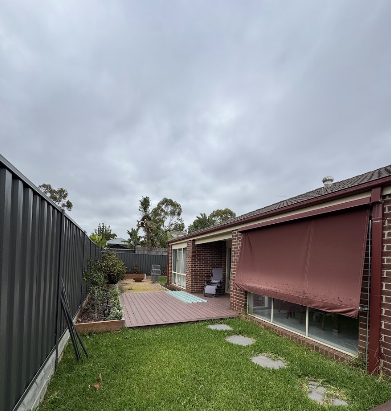 Gable Colorbond Pergola in Caroline Spring Before 2