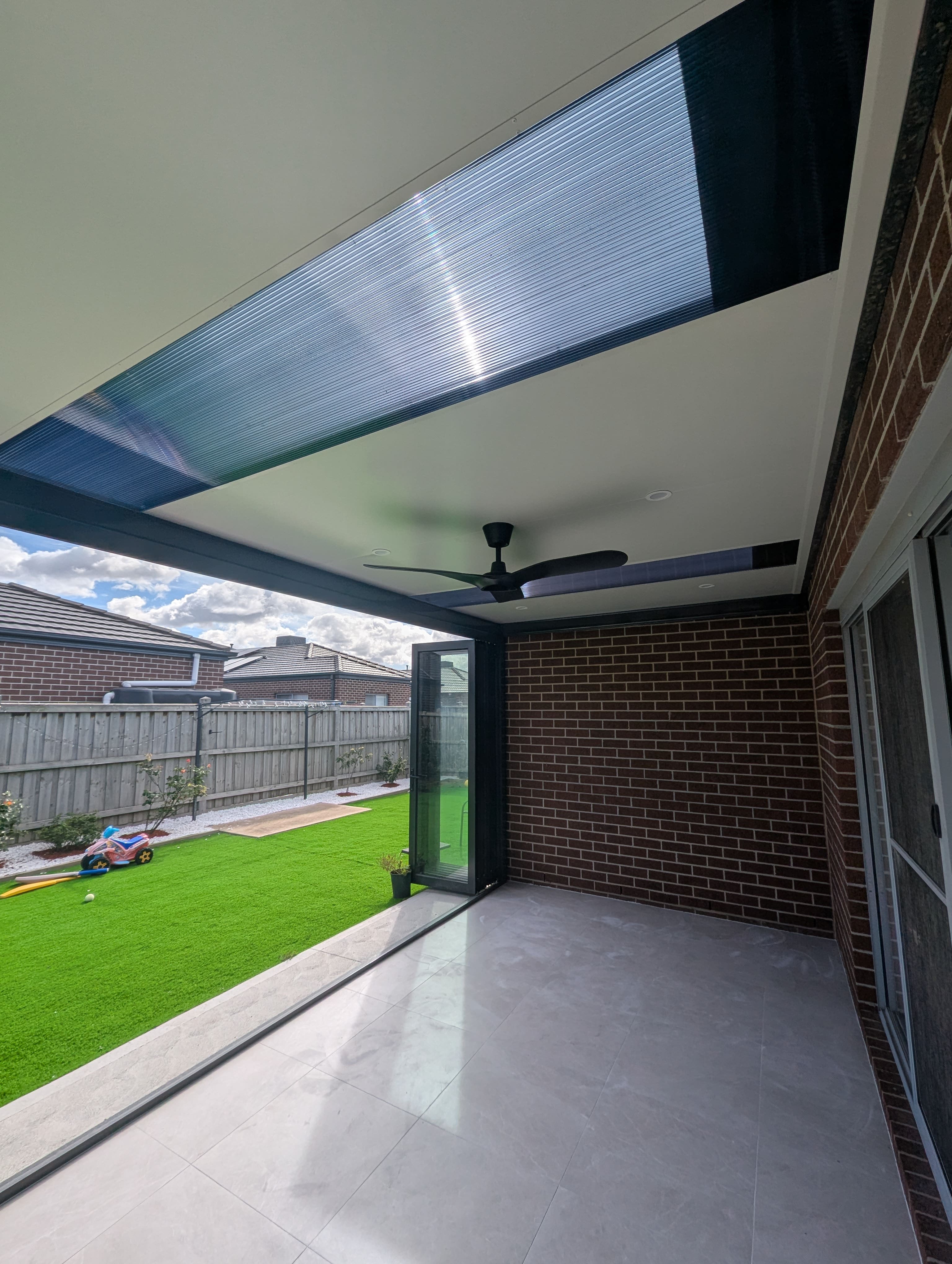 Insulated Sunroom with Bifold Door After 8