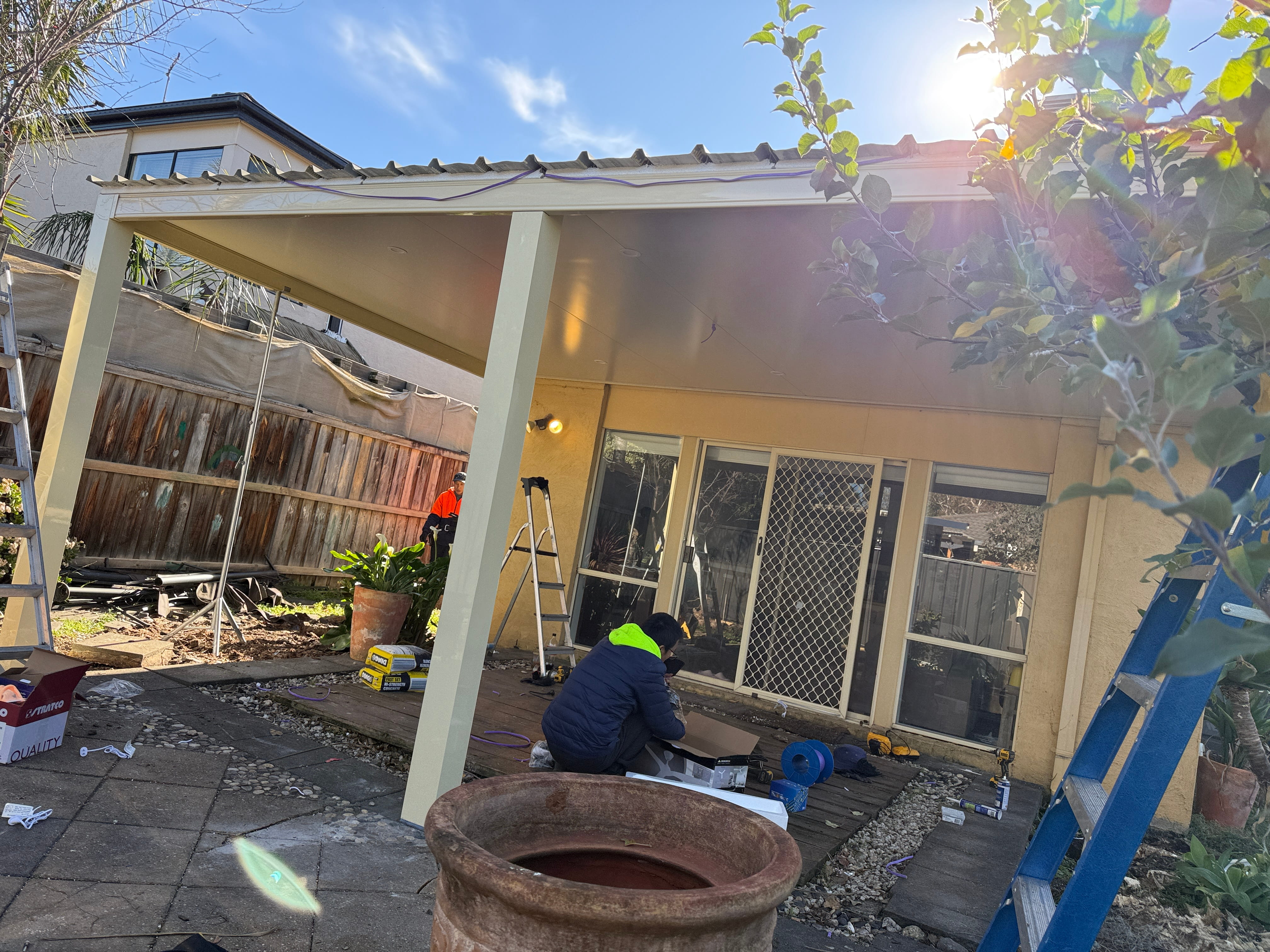 Insulated Pergola in Bundoora Before 2