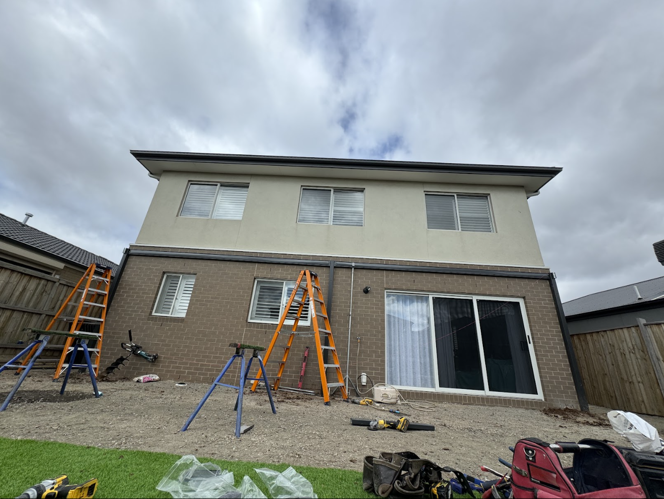 Insulated Pergola in Fraser Rise Before 2