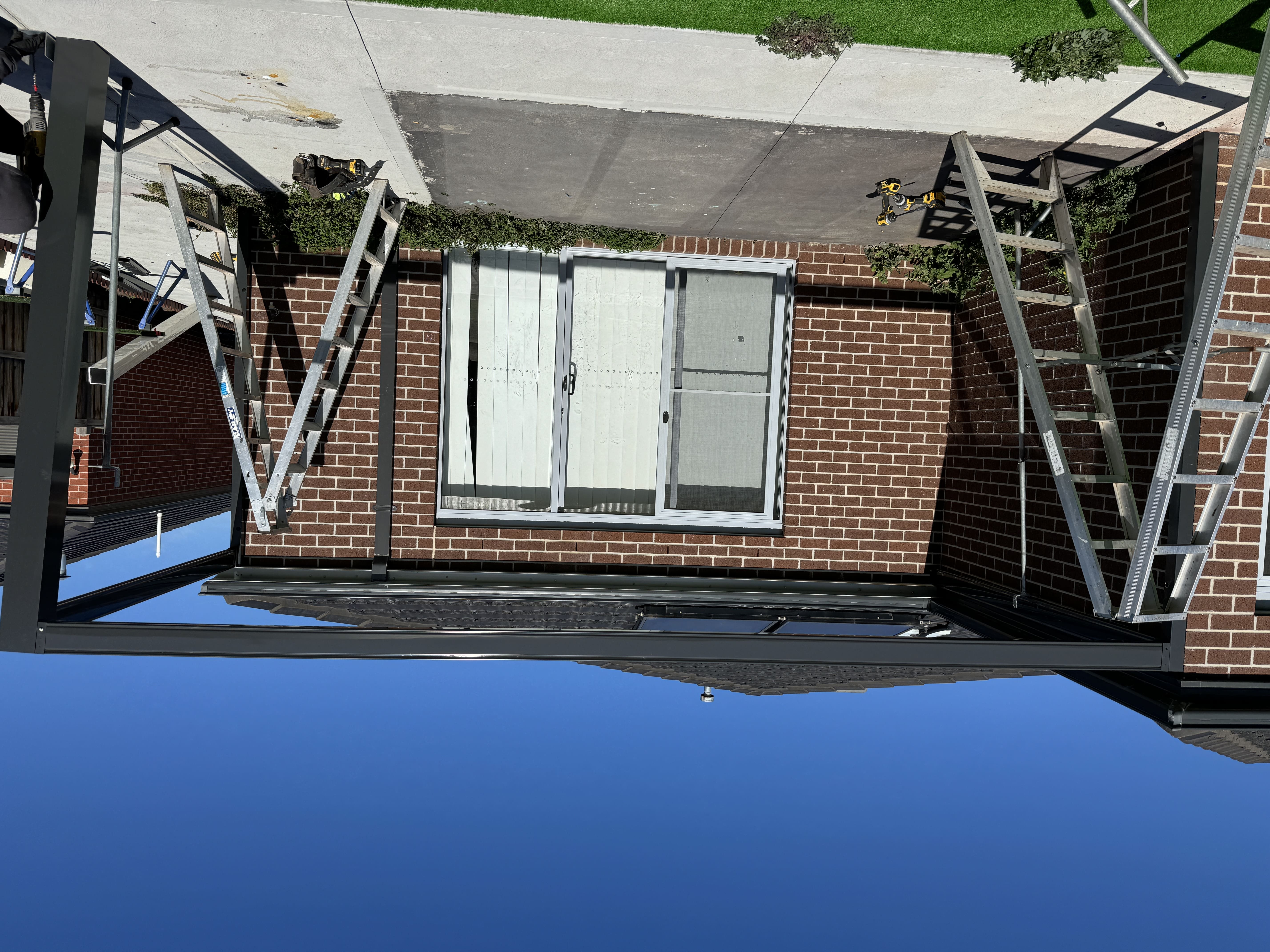 Insulated Sunroom with Bifold Door Before 1