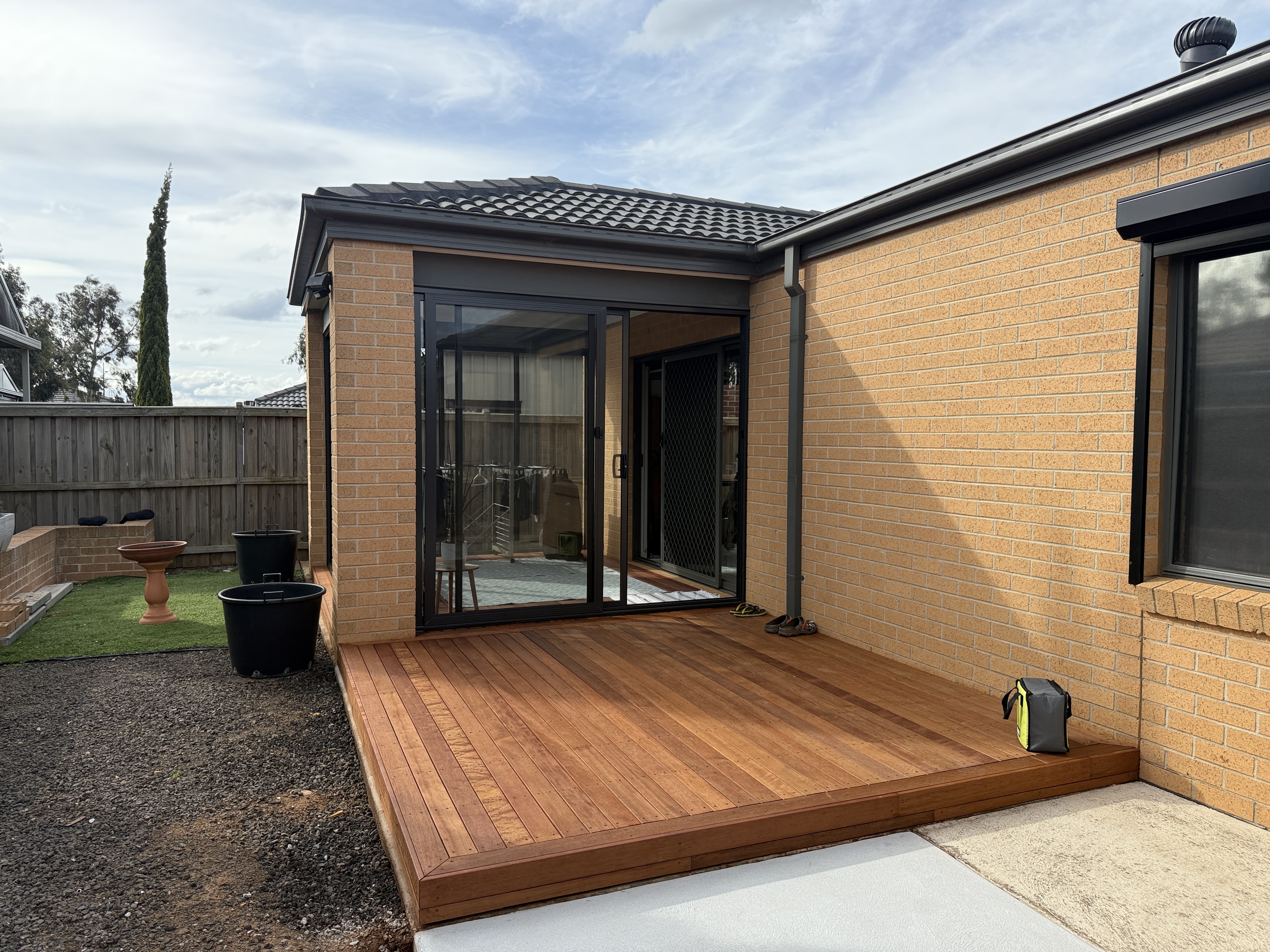 Merbau Decking + Afresco sliding door After 4