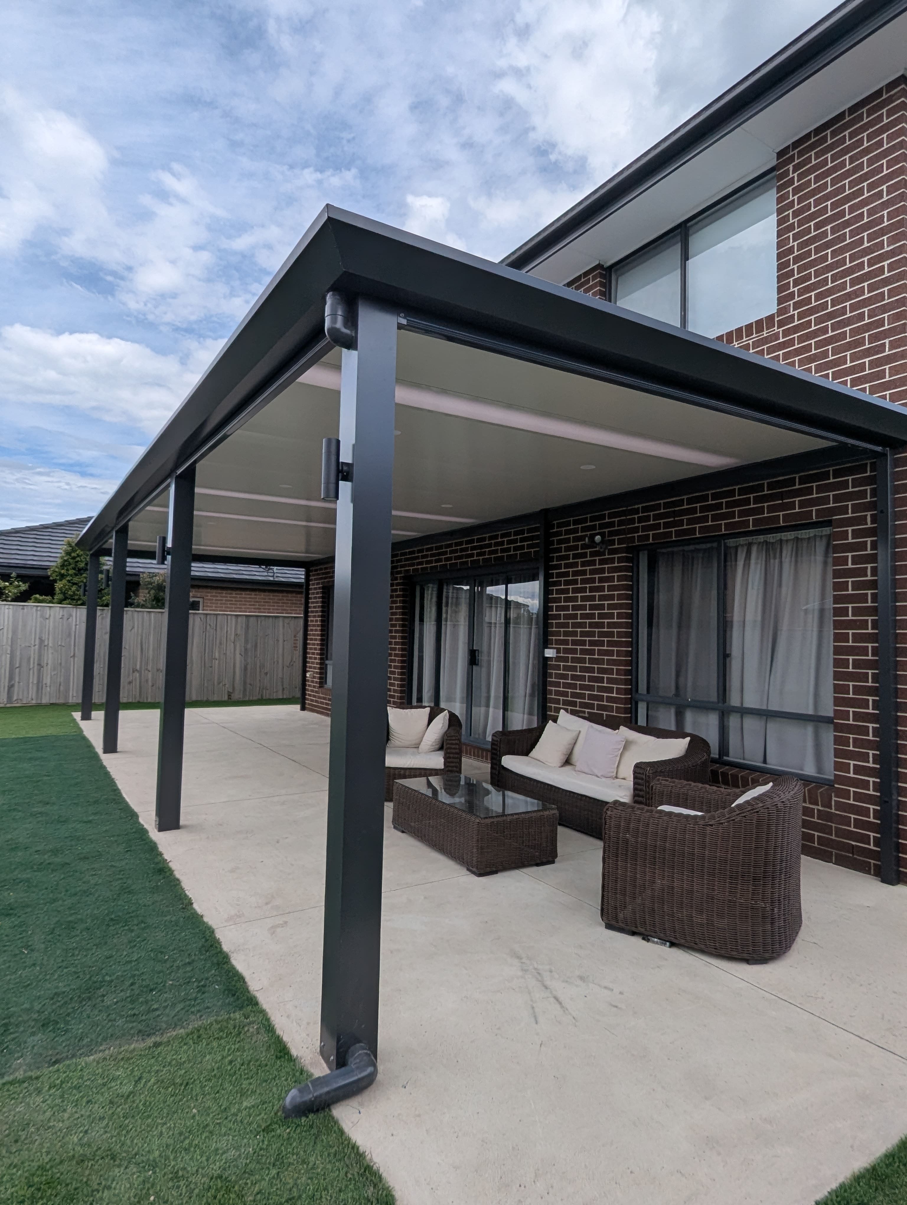 Insulated patio with CoolLight in Officer After 4