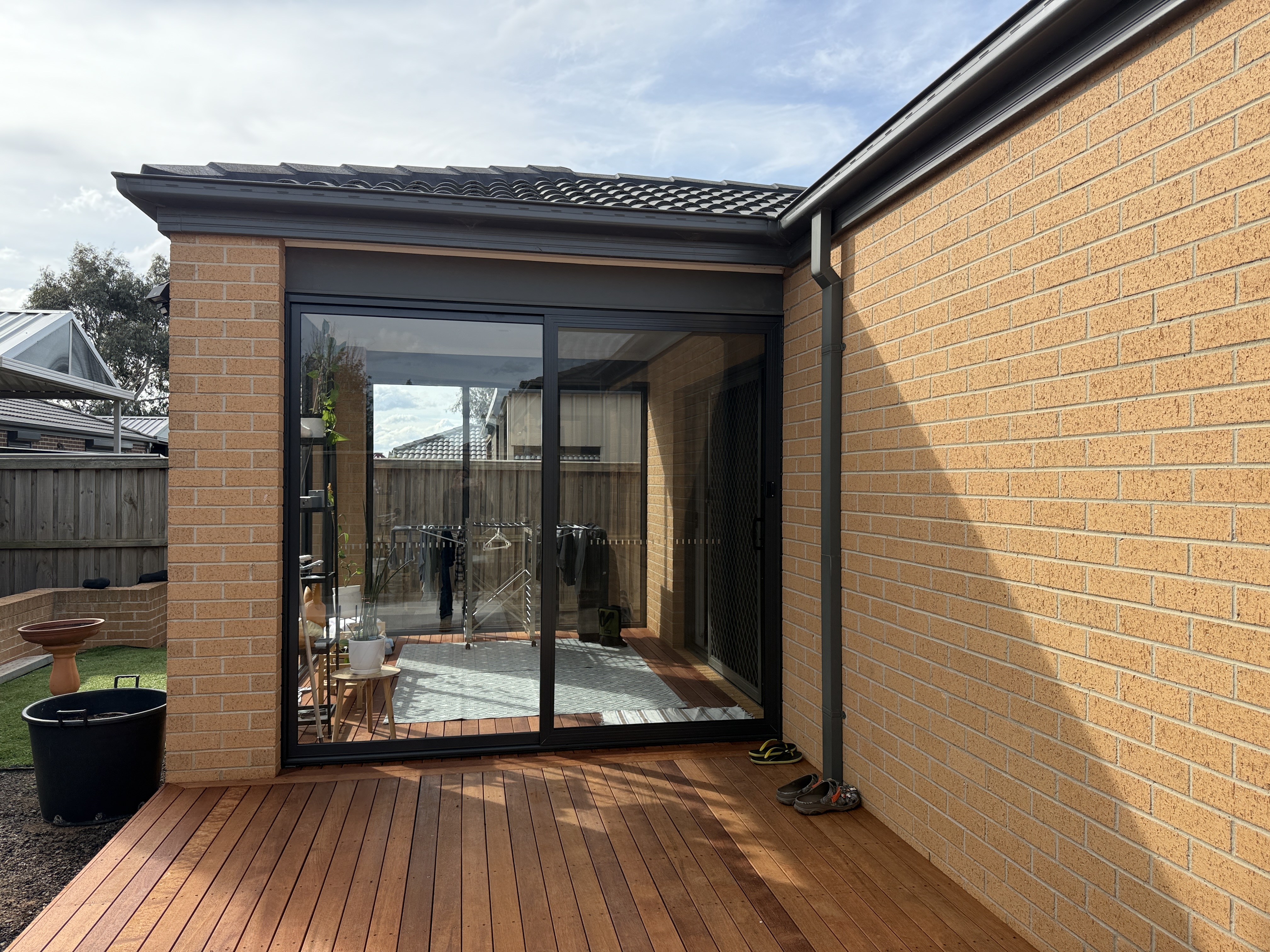 Merbau Decking + Afresco sliding door After 1