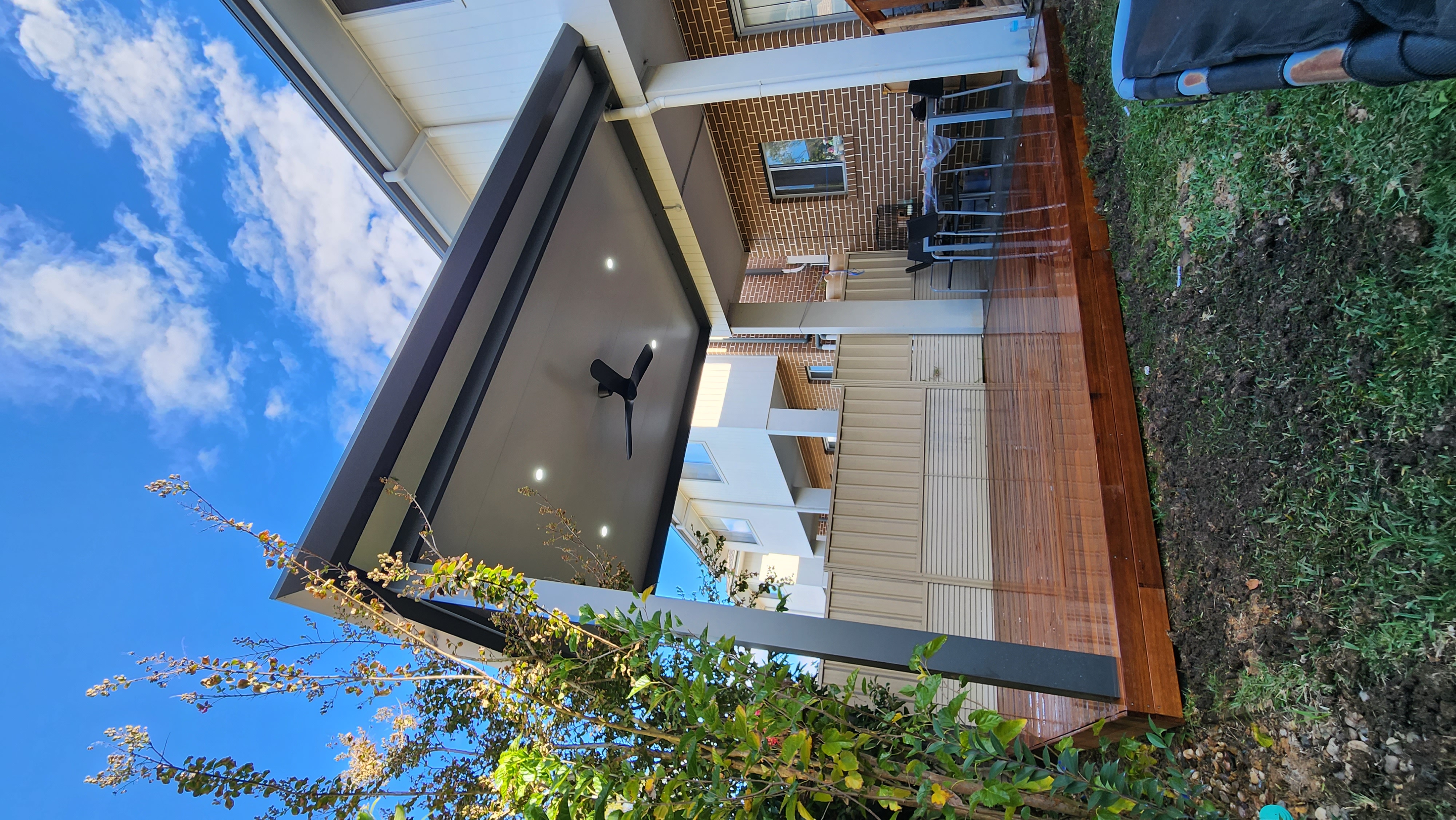 Insulated Patio Roof With Merbau Decking After 6