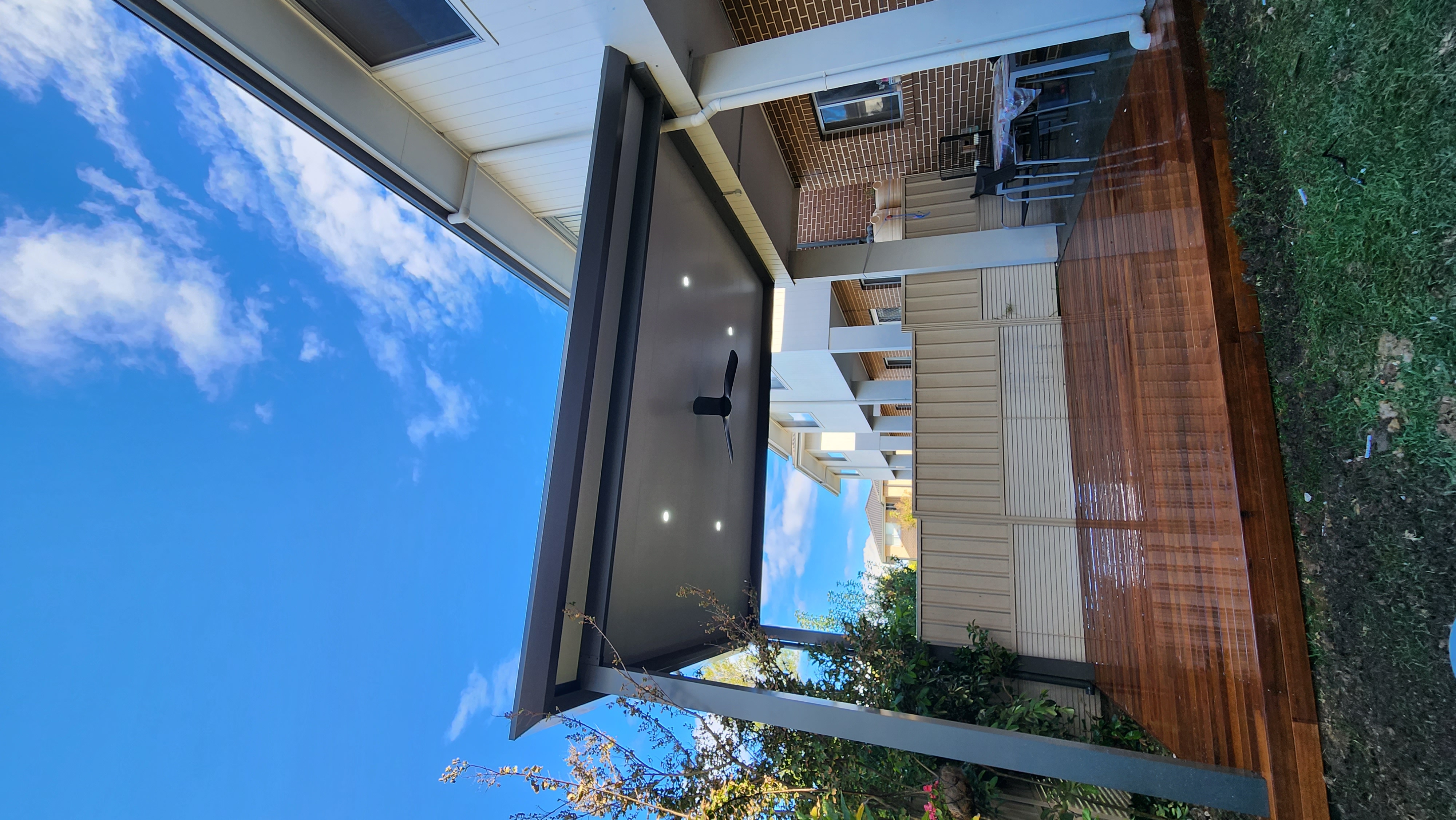 Insulated Patio Roof With Merbau Decking After 3