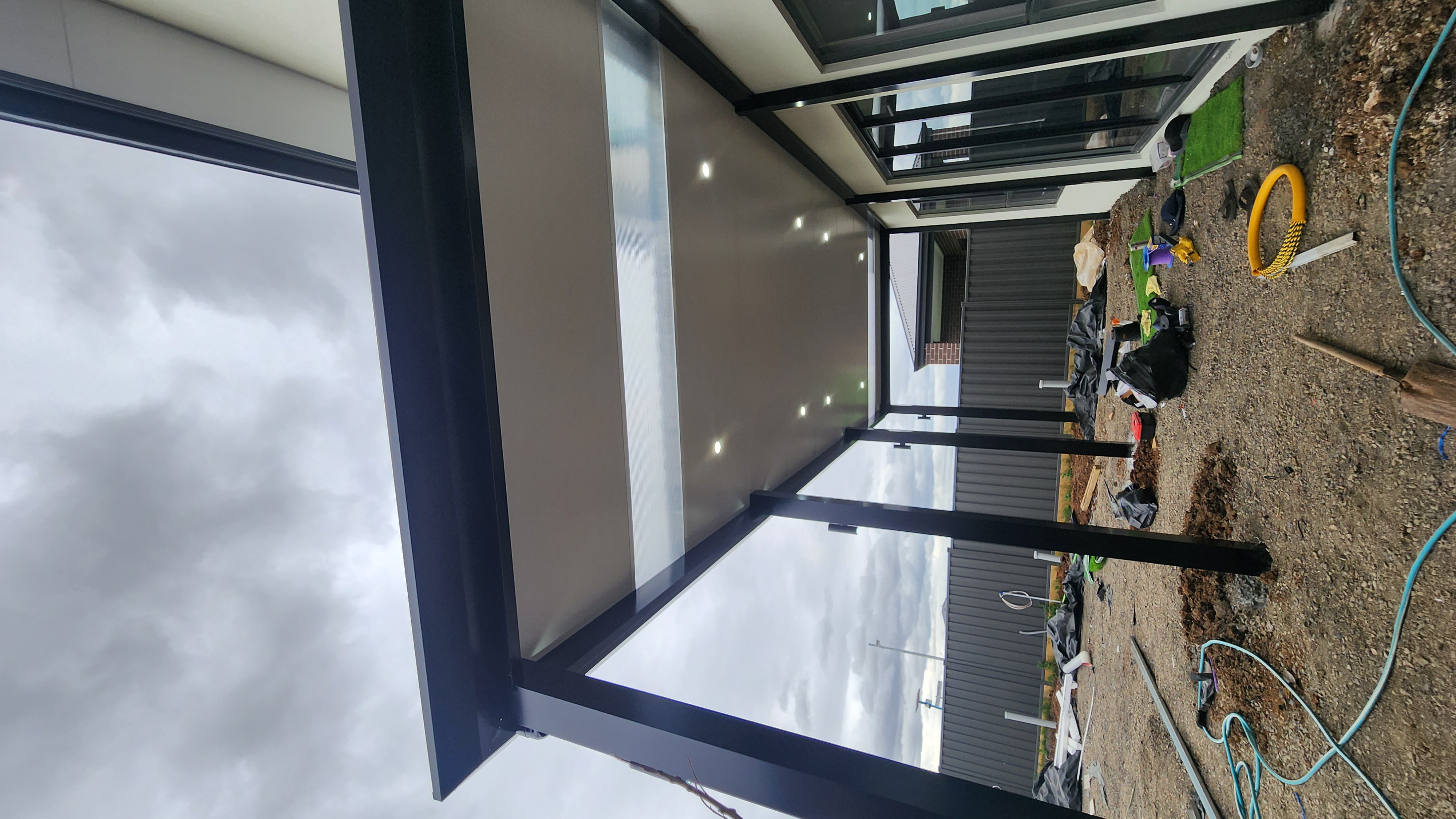 Insulated Patio Roof with skylight After 5