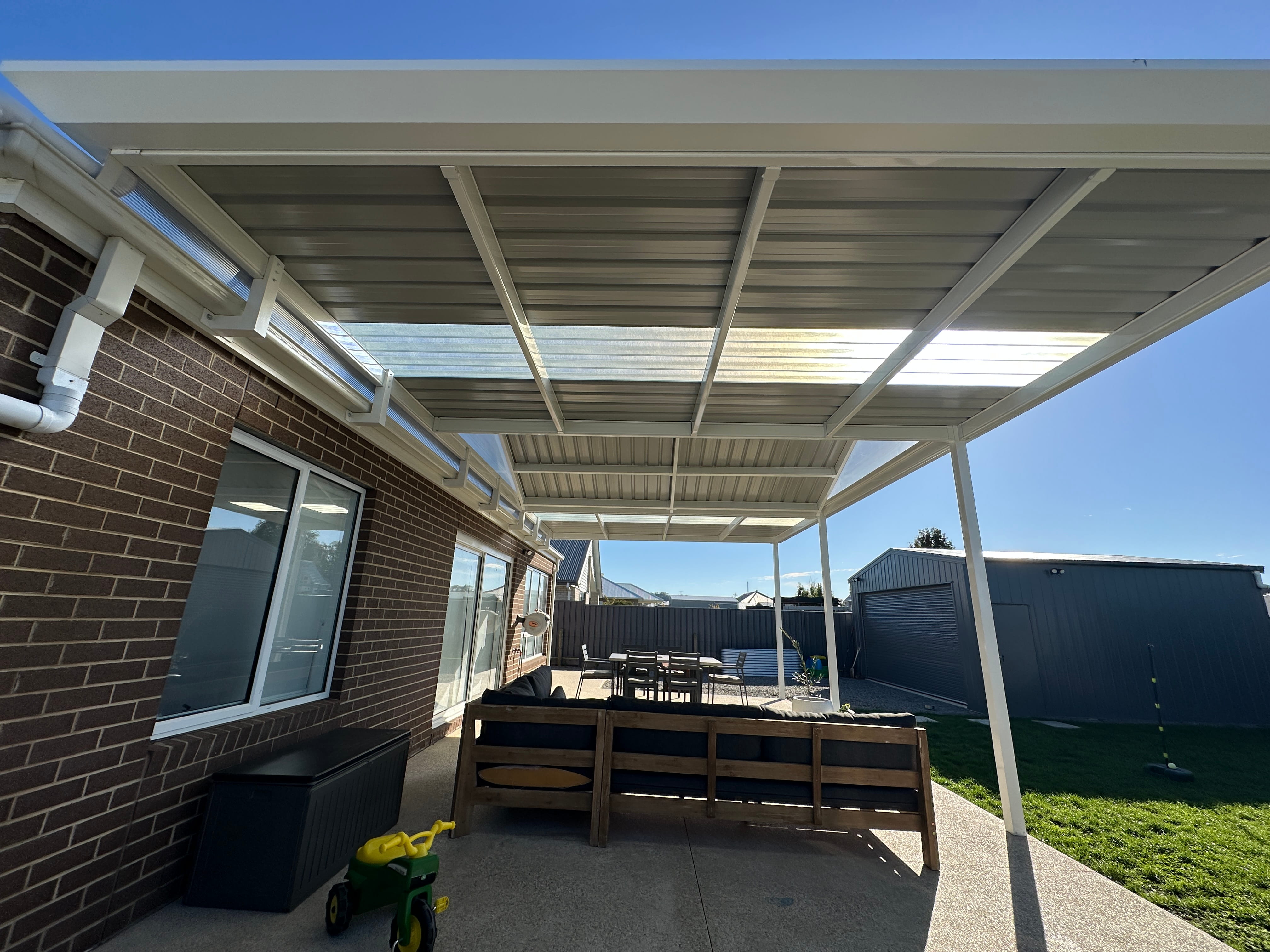 Colorbond Half Flat Half Gable in Riddells Creek After 2