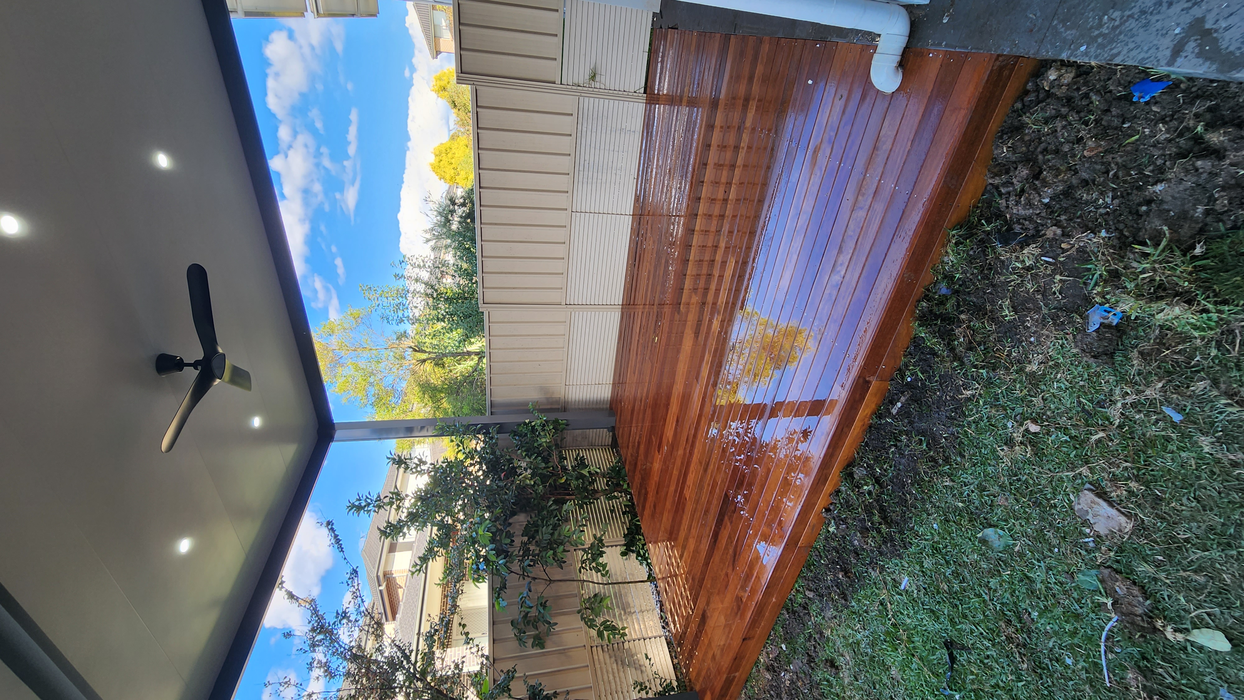 Insulated Patio Roof With Merbau Decking After 4