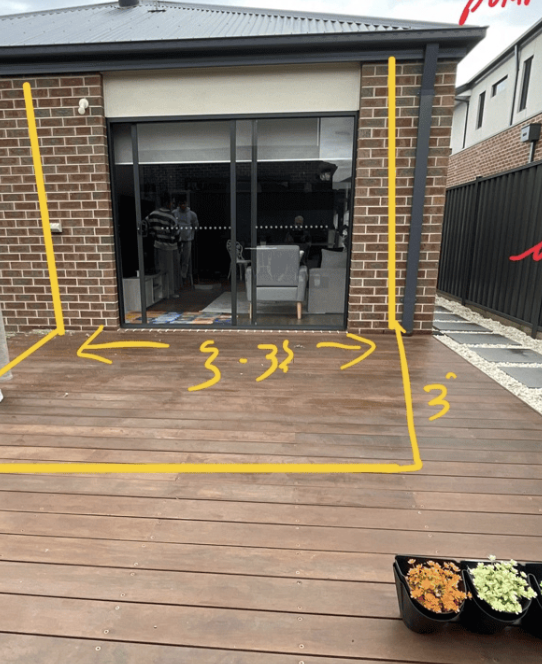 Insulated Pergola in Keysborough Before 3