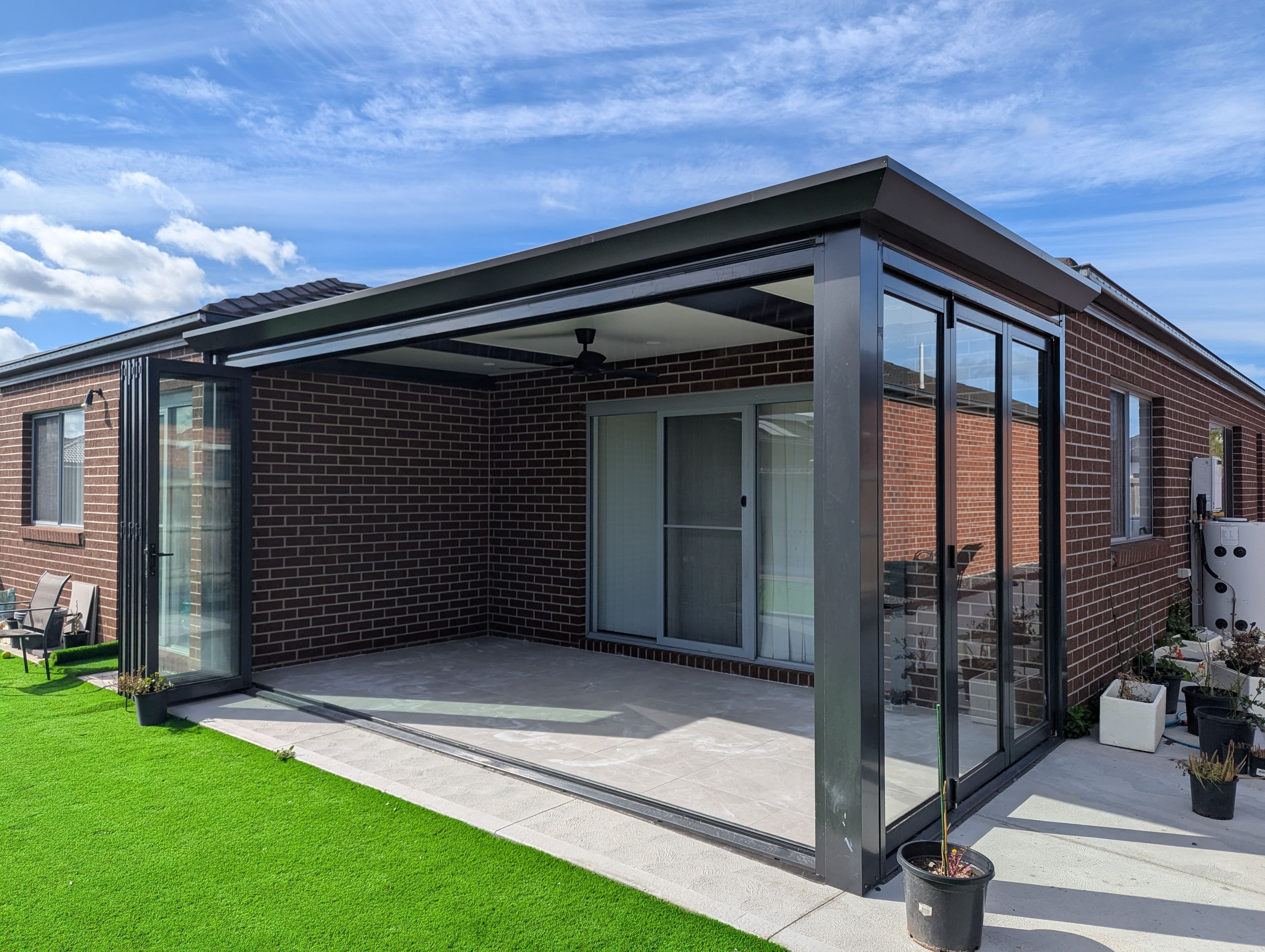 Insulated Sunroom with Bifold Door After 5