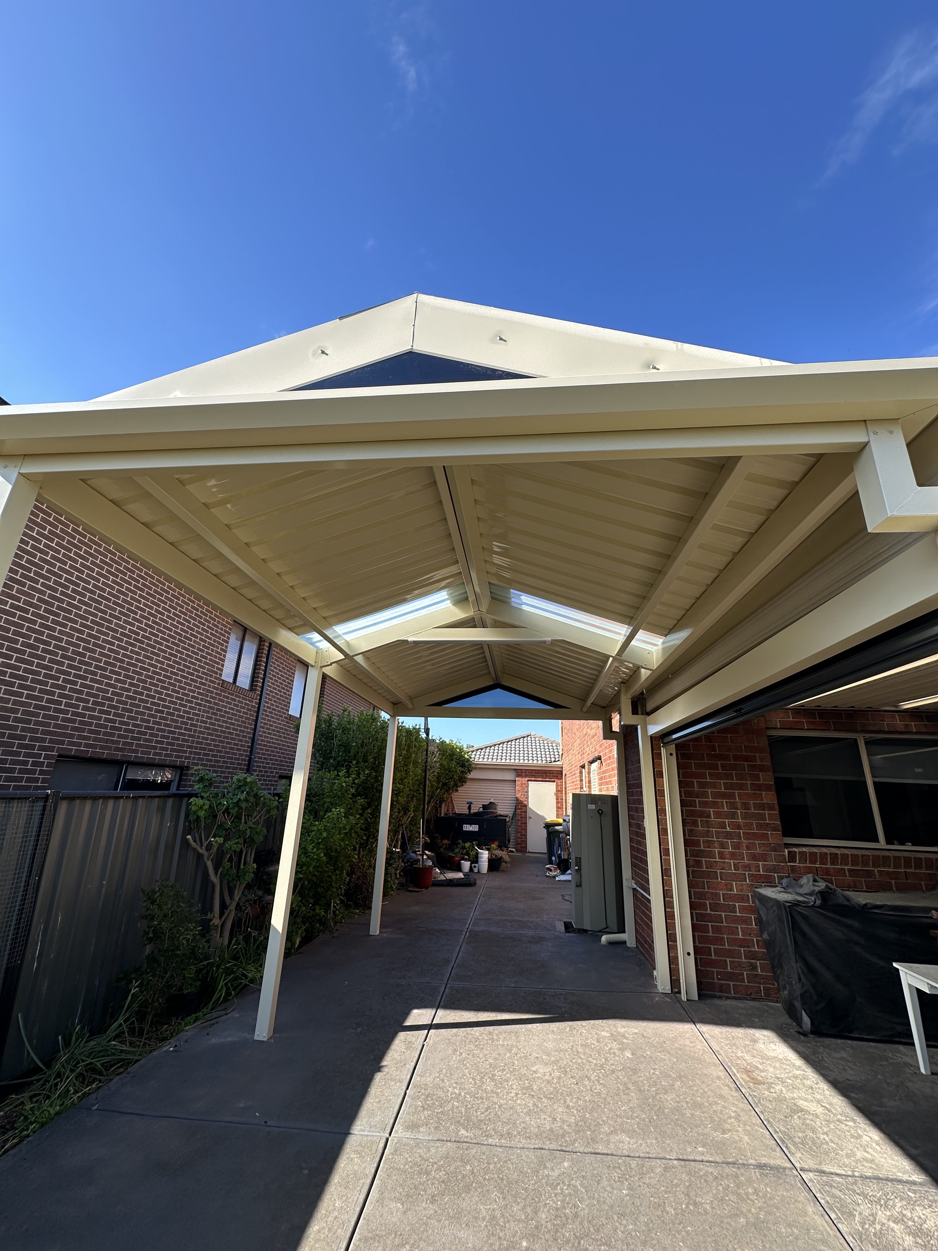 Gable Colorbond Pergola in Derrimut After 3