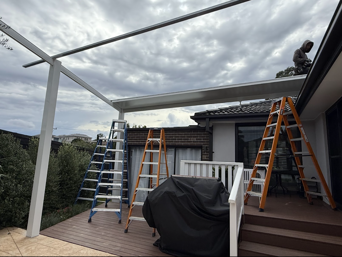 Insulated Pergola in Doncaster Before 2
