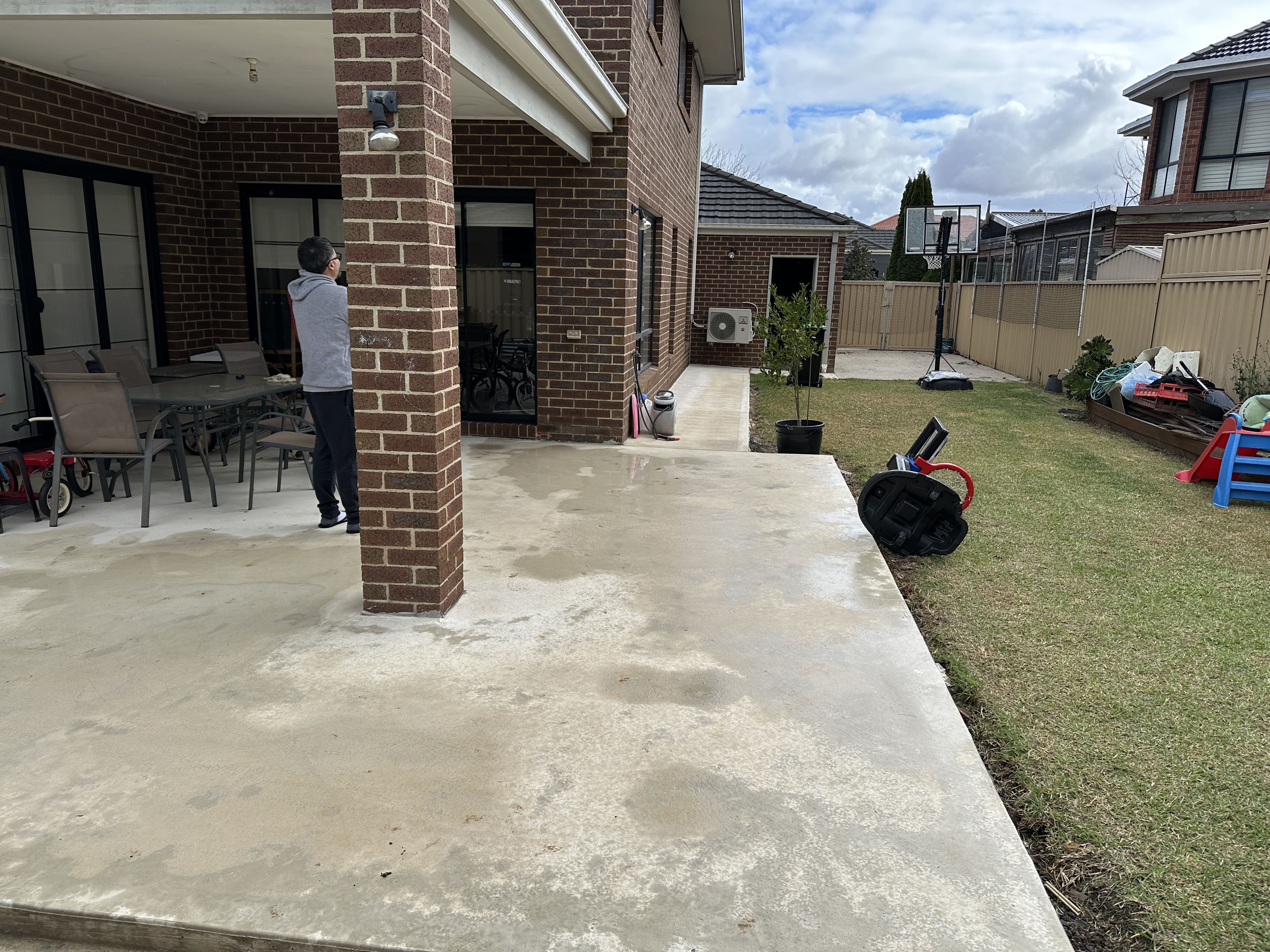 Colorbond Pergola in Caroline Springs Before 3