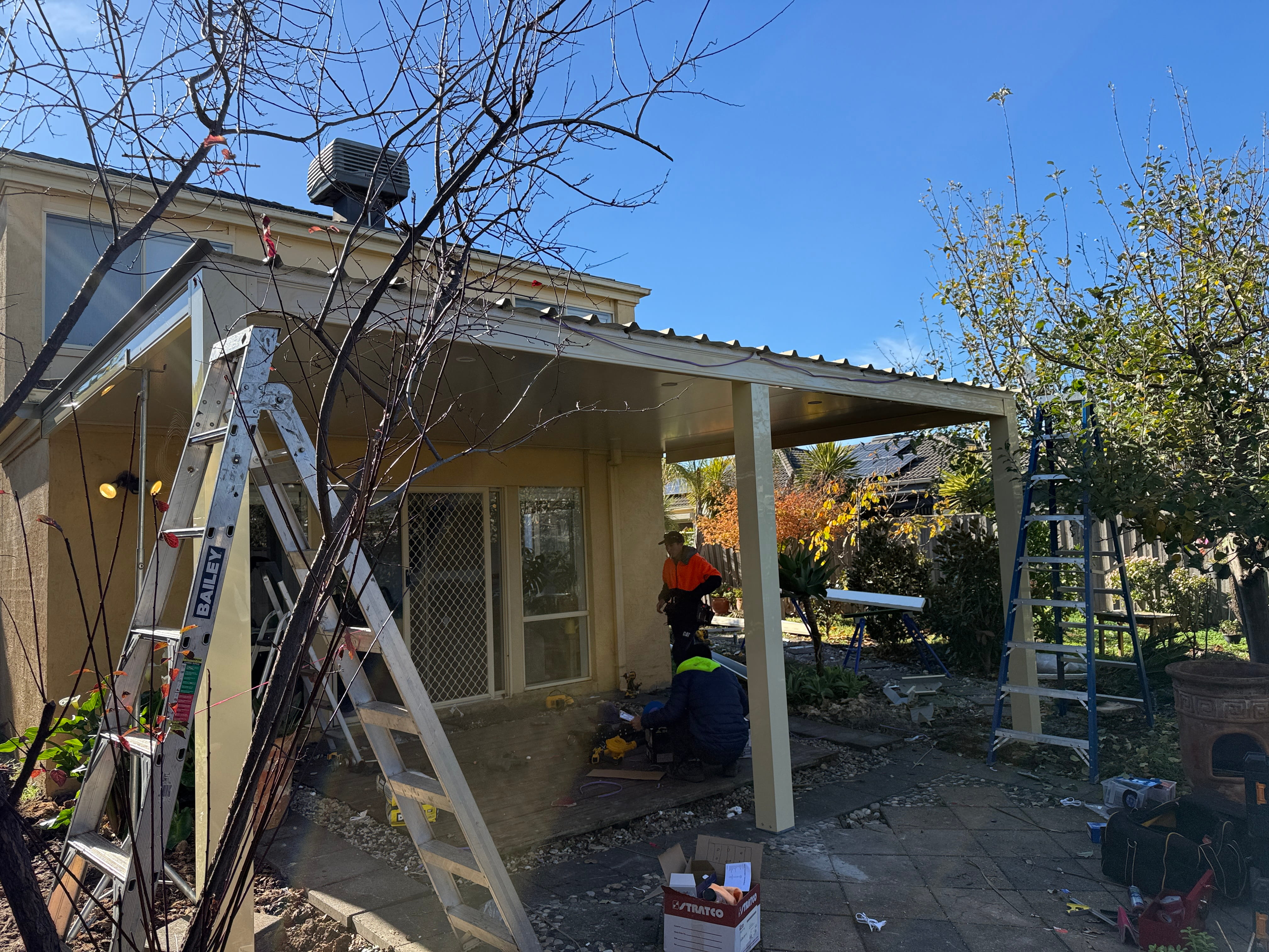 Insulated Pergola in Bundoora Before 1