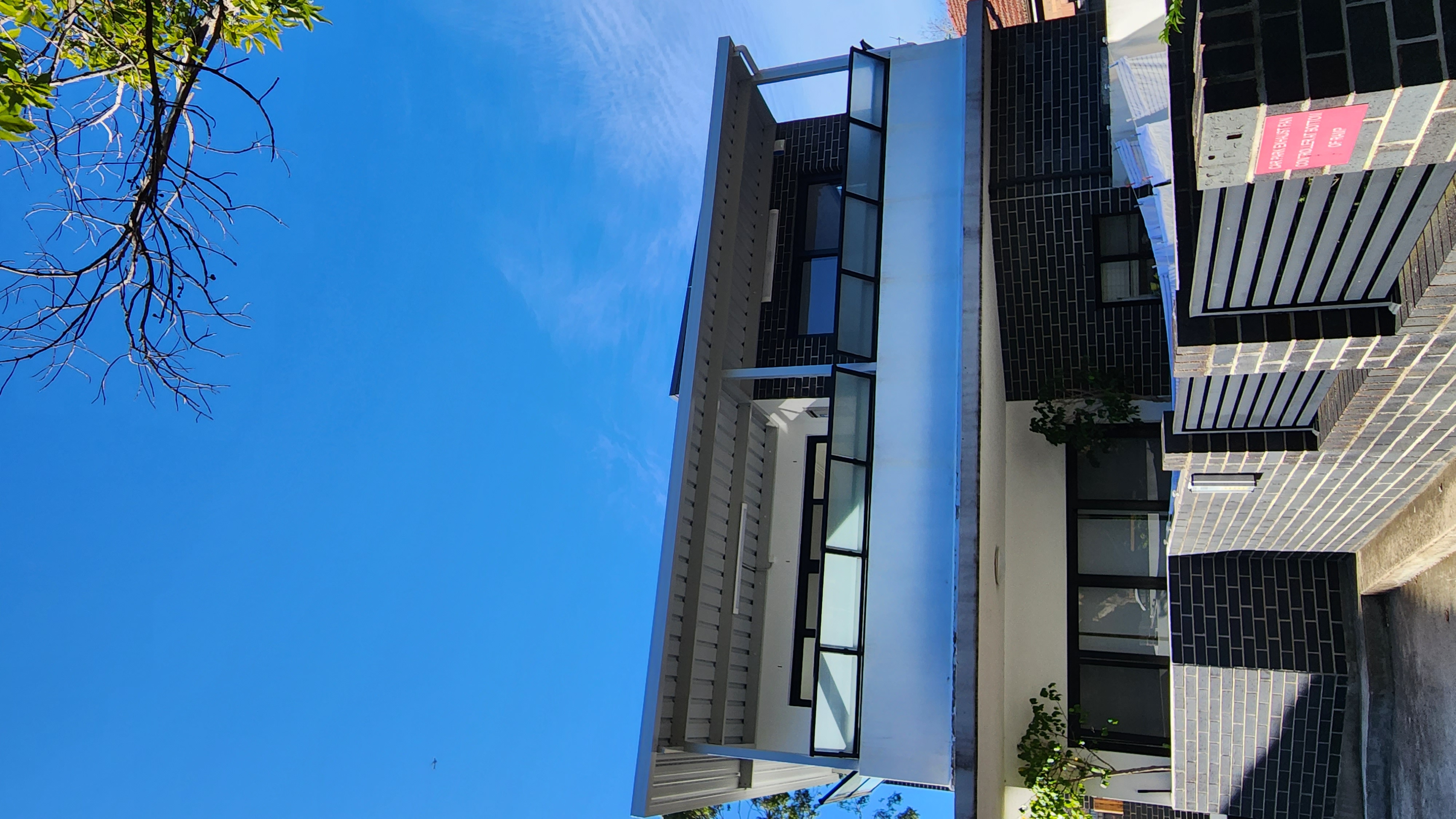 Colorbond pergola roof on balcony After 2