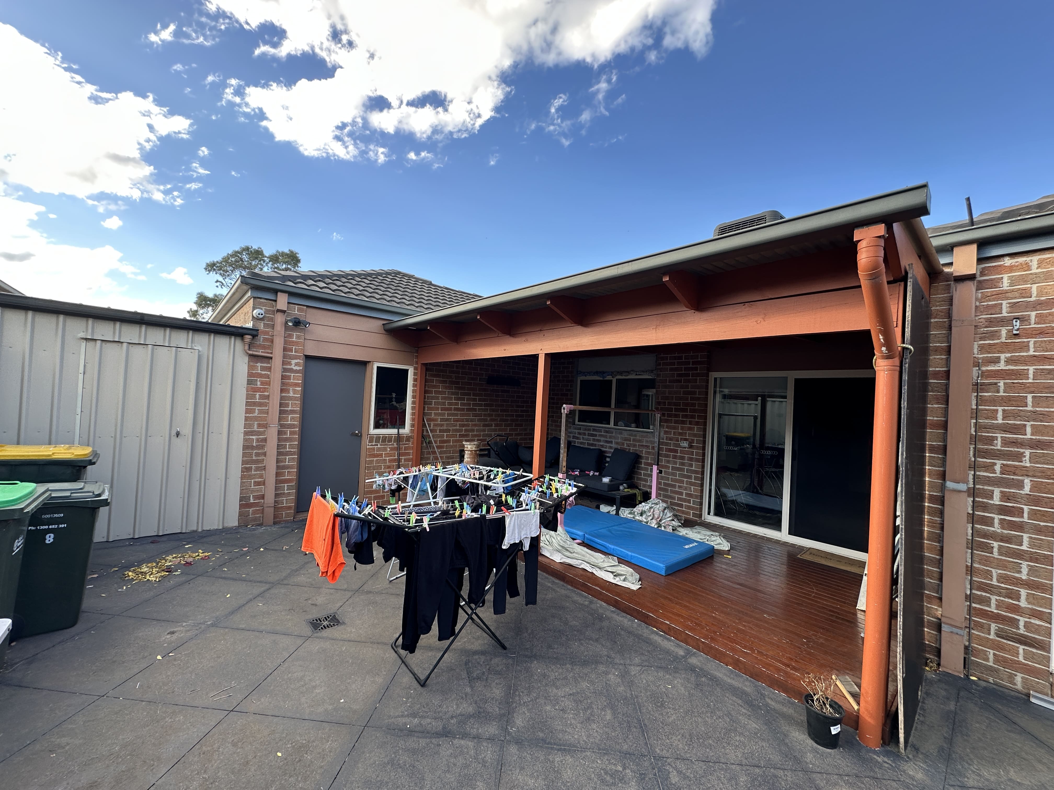 Colorbond Pergola in Epping Before 1