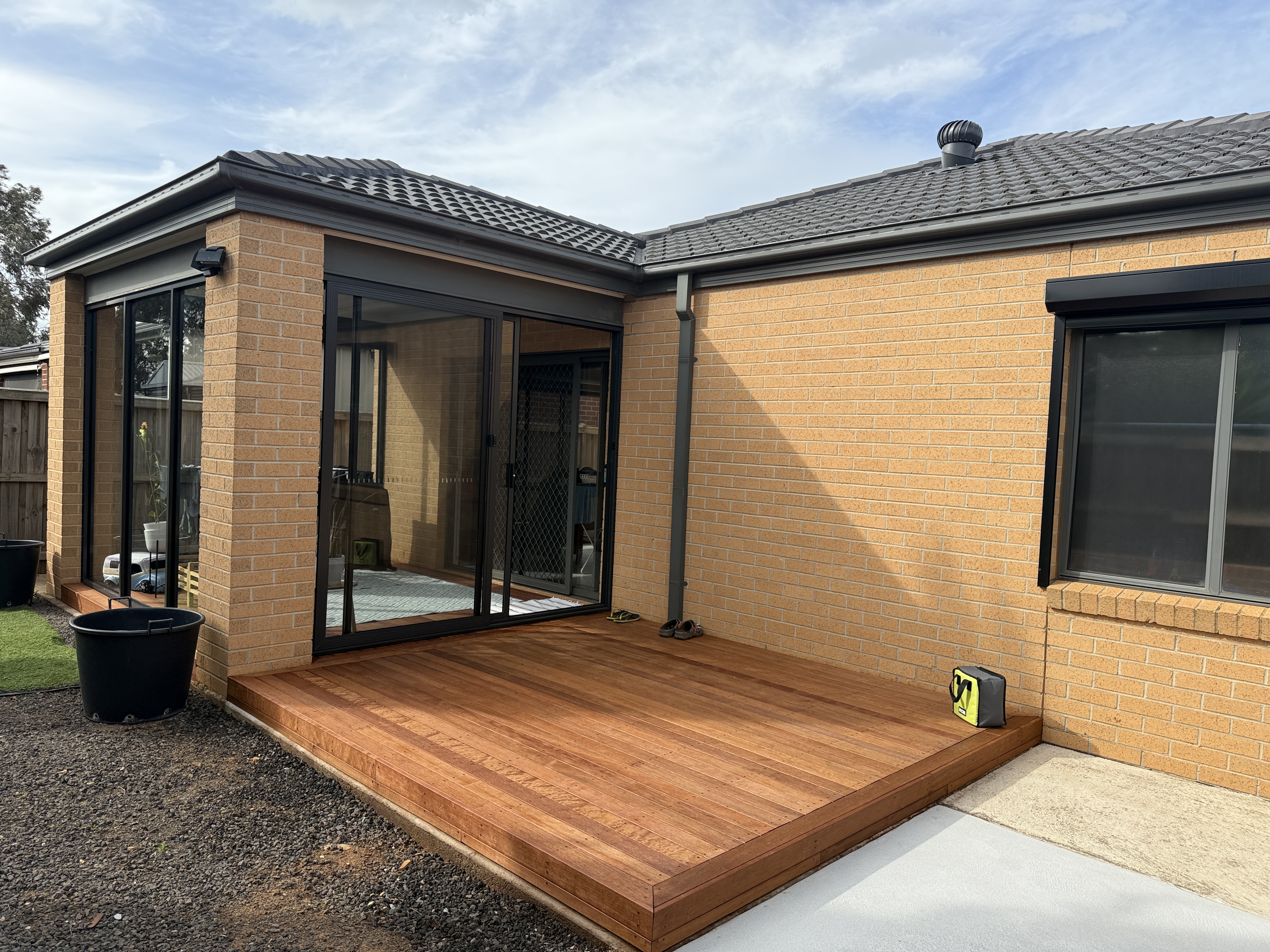 Merbau Decking + Afresco sliding door After 3