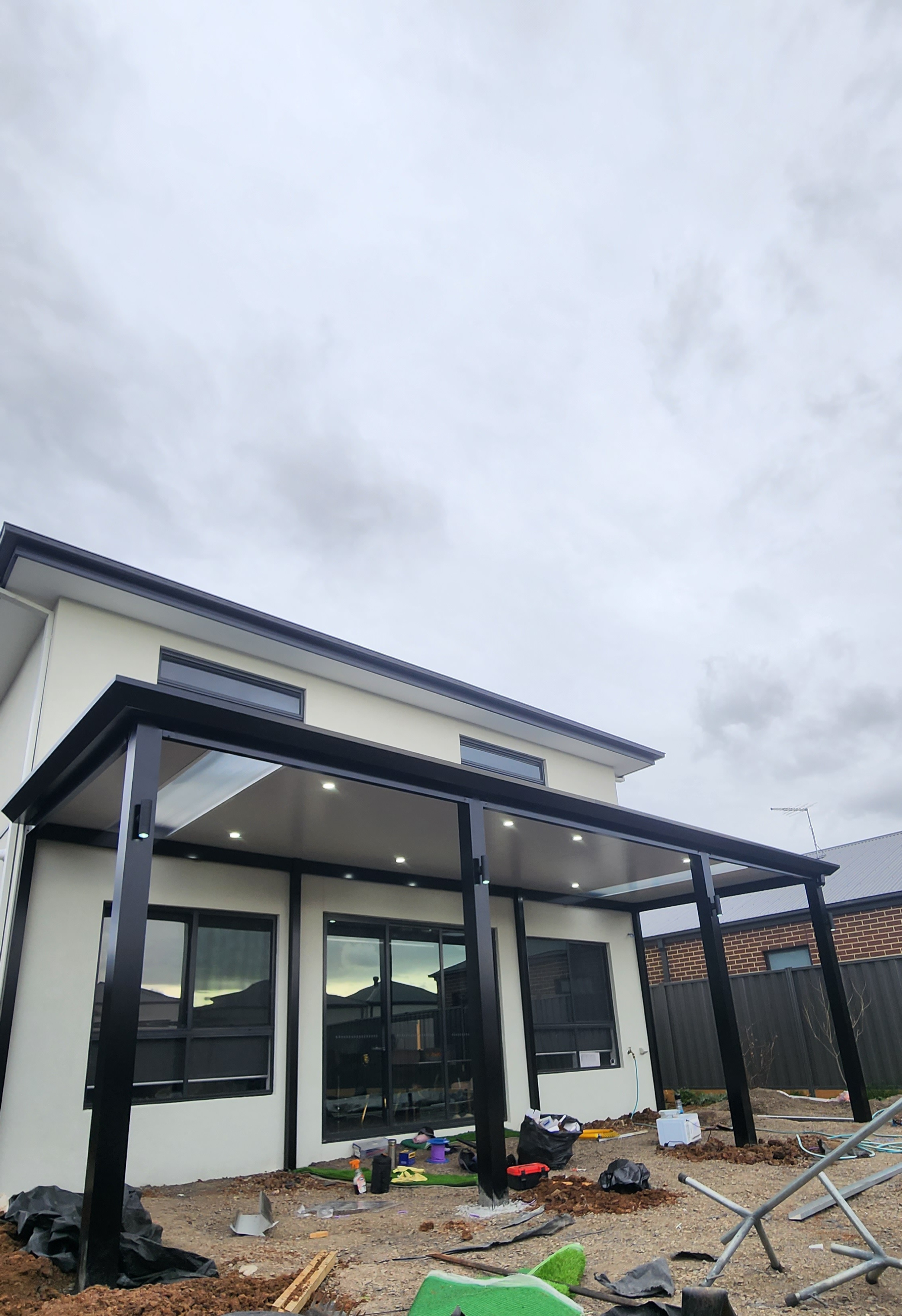 Insulated Patio Roof with skylight After 3