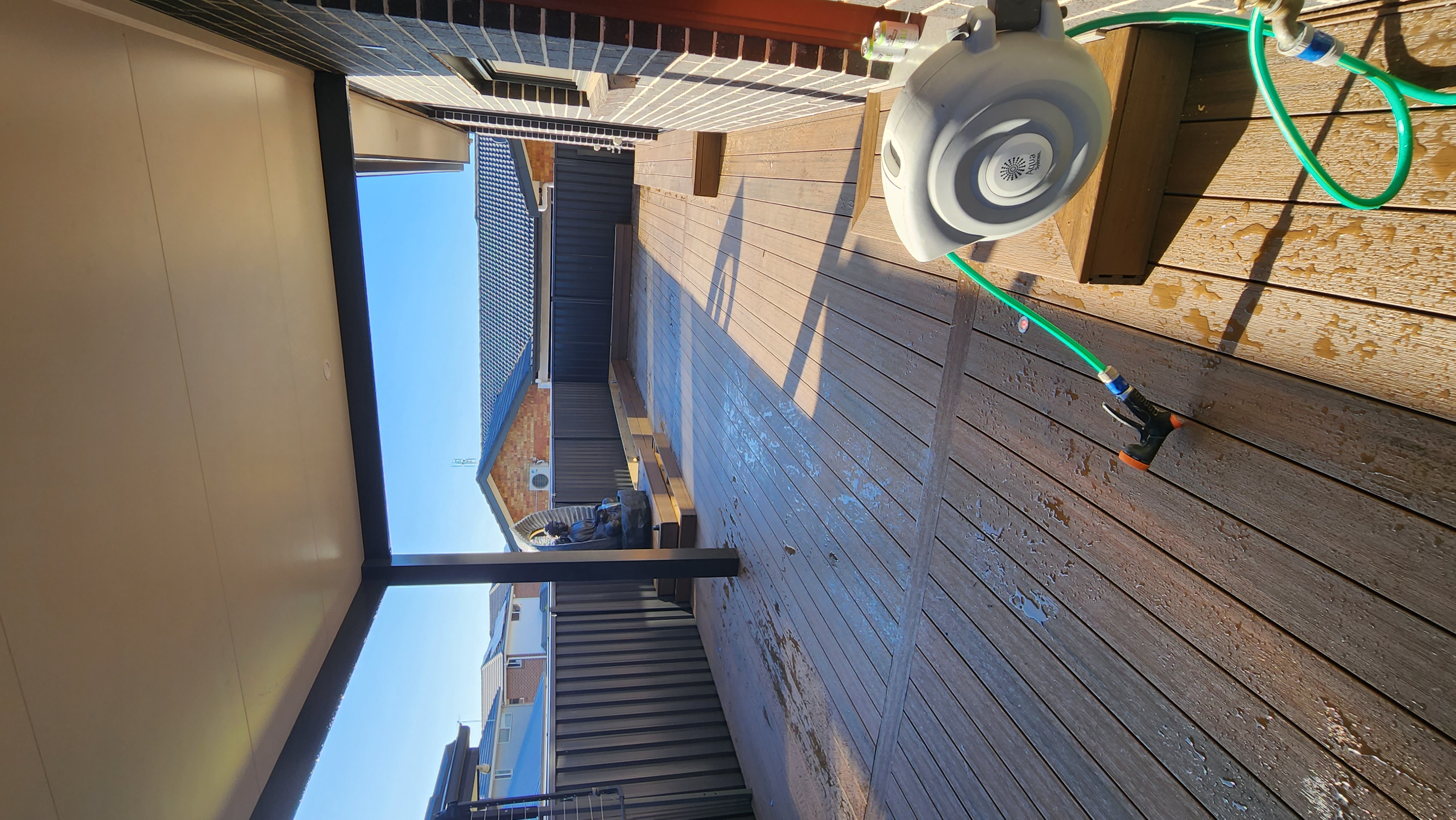 Insulated Pergola Roof with Composite Decking After 5