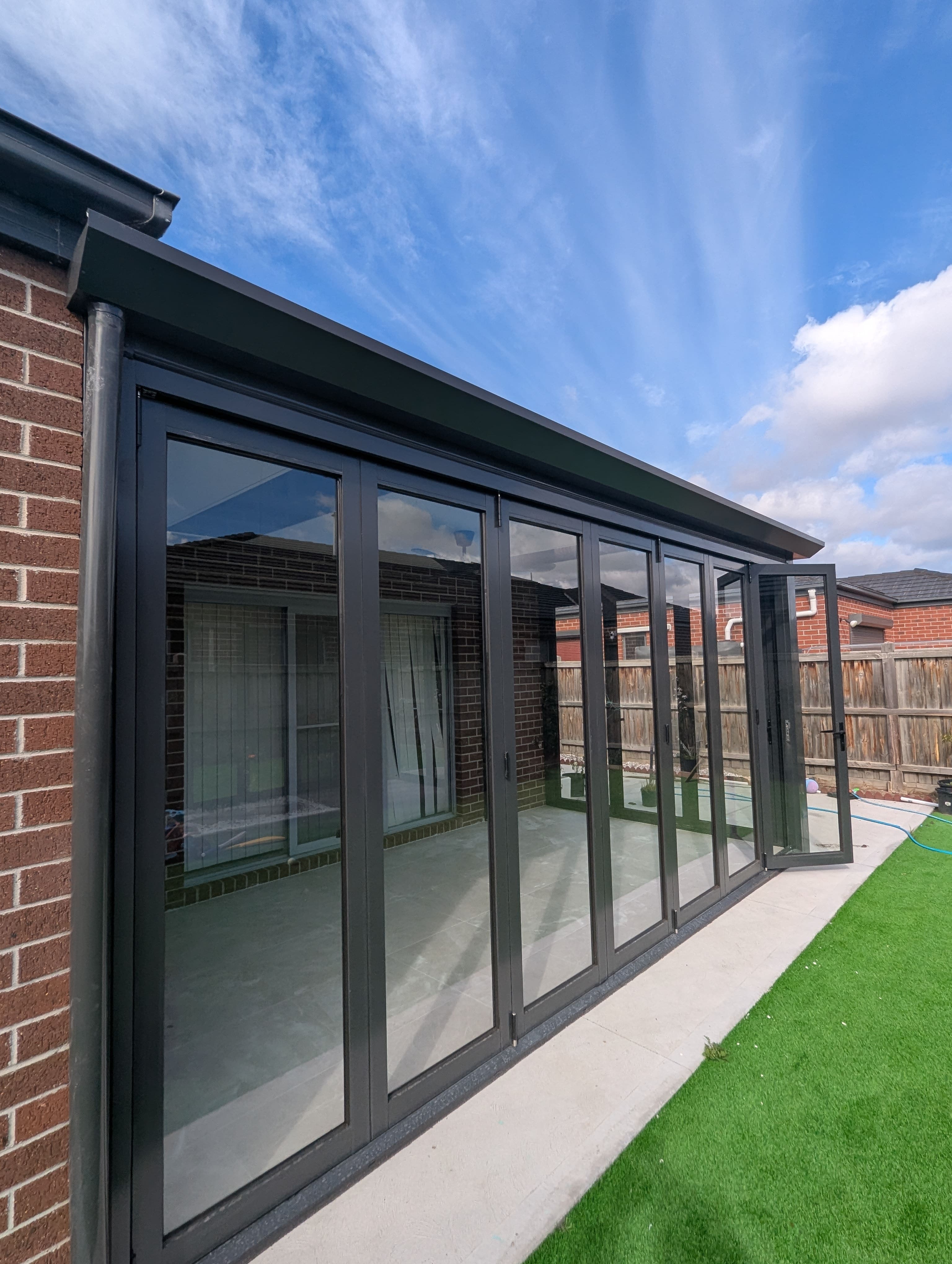 Insulated Sunroom with Bifold Door After 6