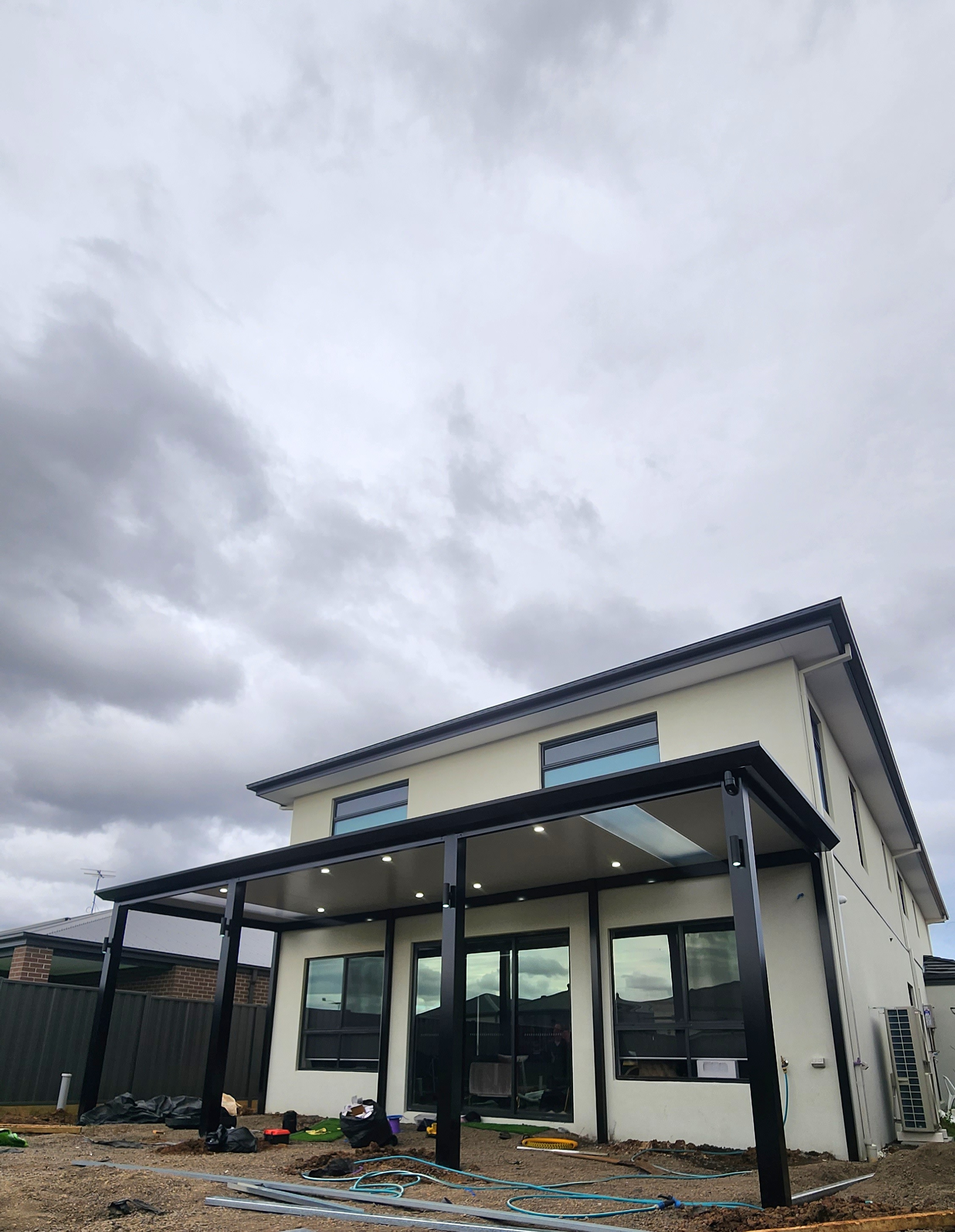 Insulated Patio Roof with skylight After 4