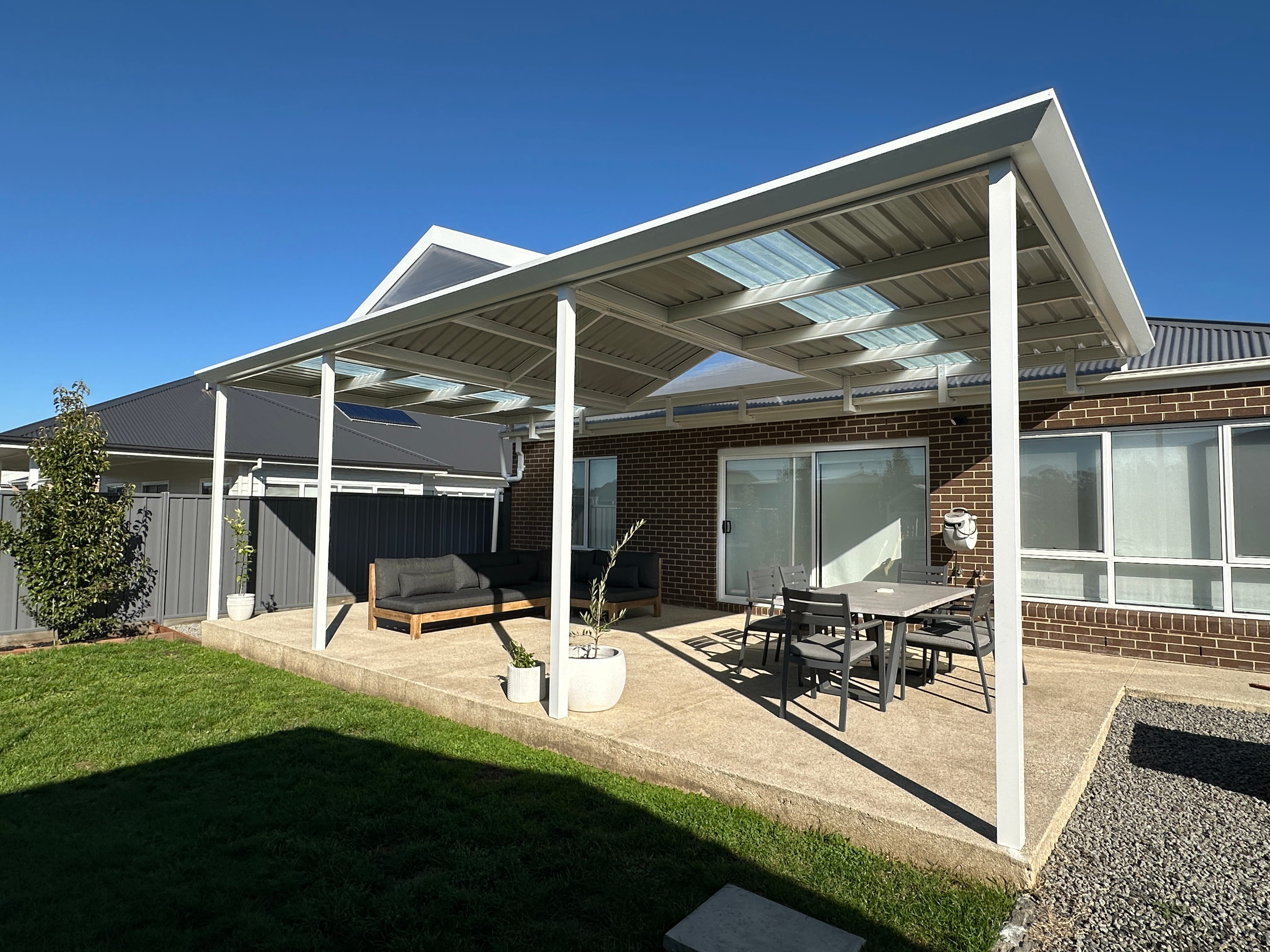 Colorbond Half Flat Half Gable in Riddells Creek After 5
