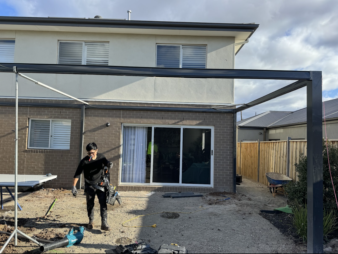 Insulated Pergola in Fraser Rise Before 3