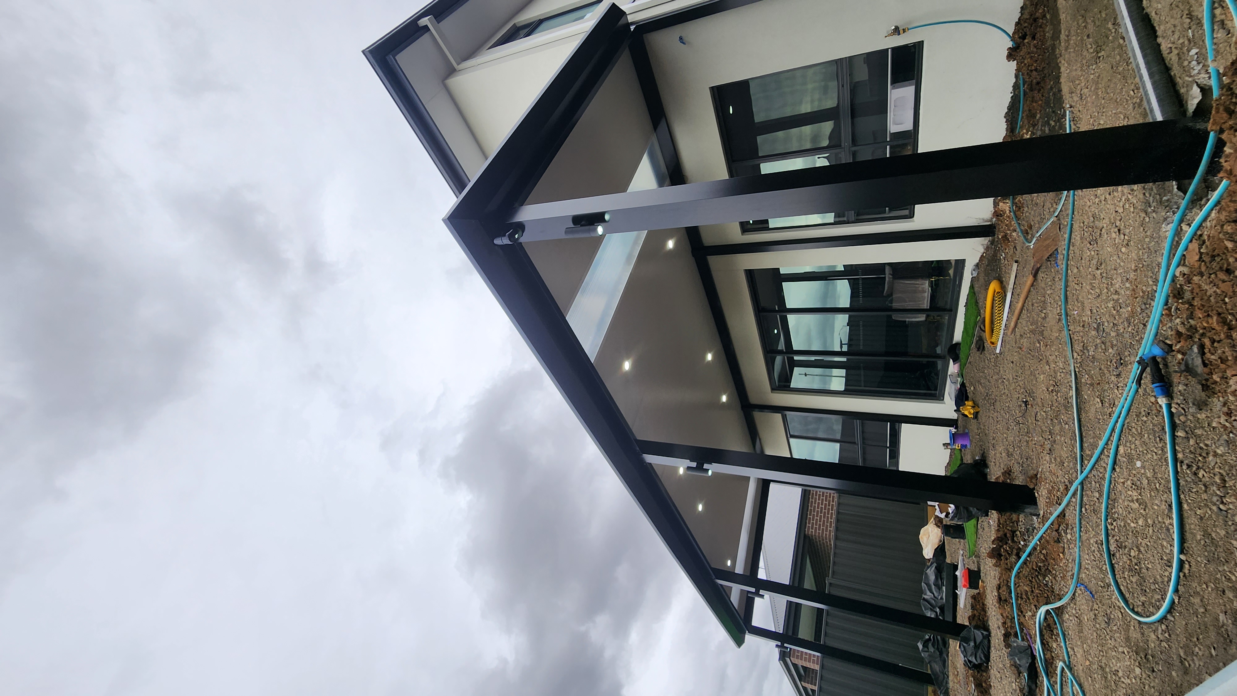 Insulated Patio Roof with skylight After 6
